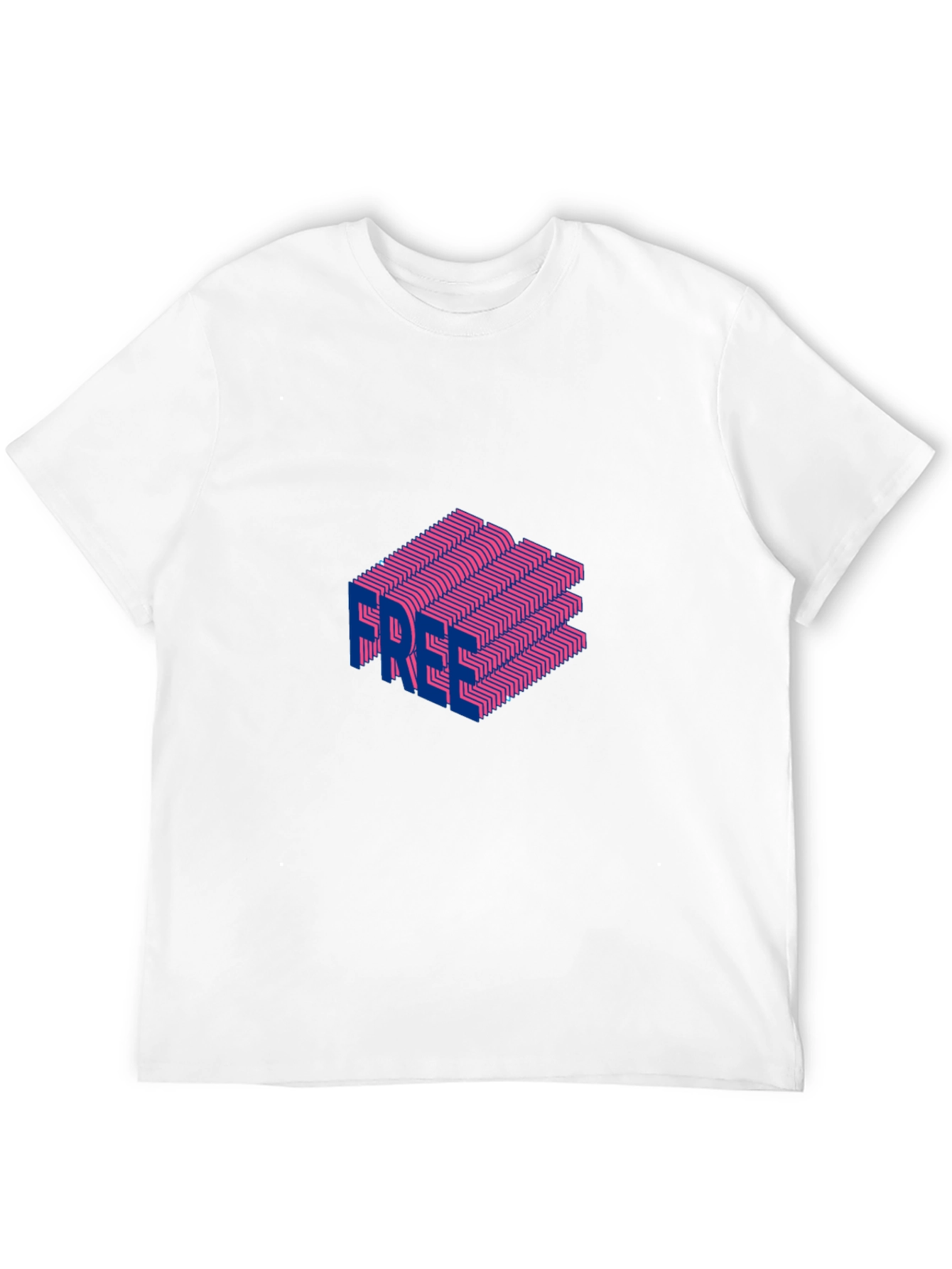 Free Illusion Graphic Tee - Bold Style!