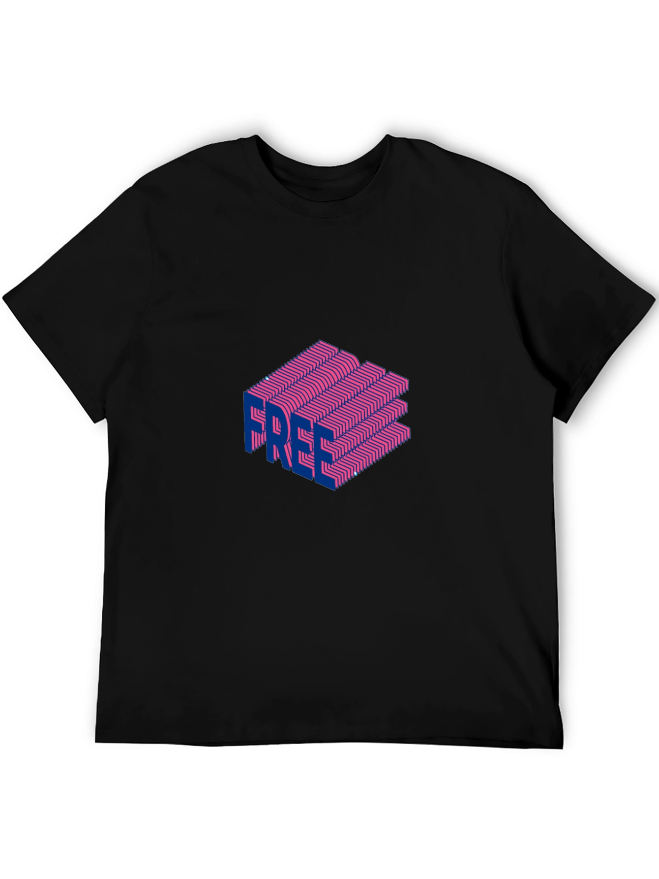 Free Illusion Graphic Tee - Bold Style!