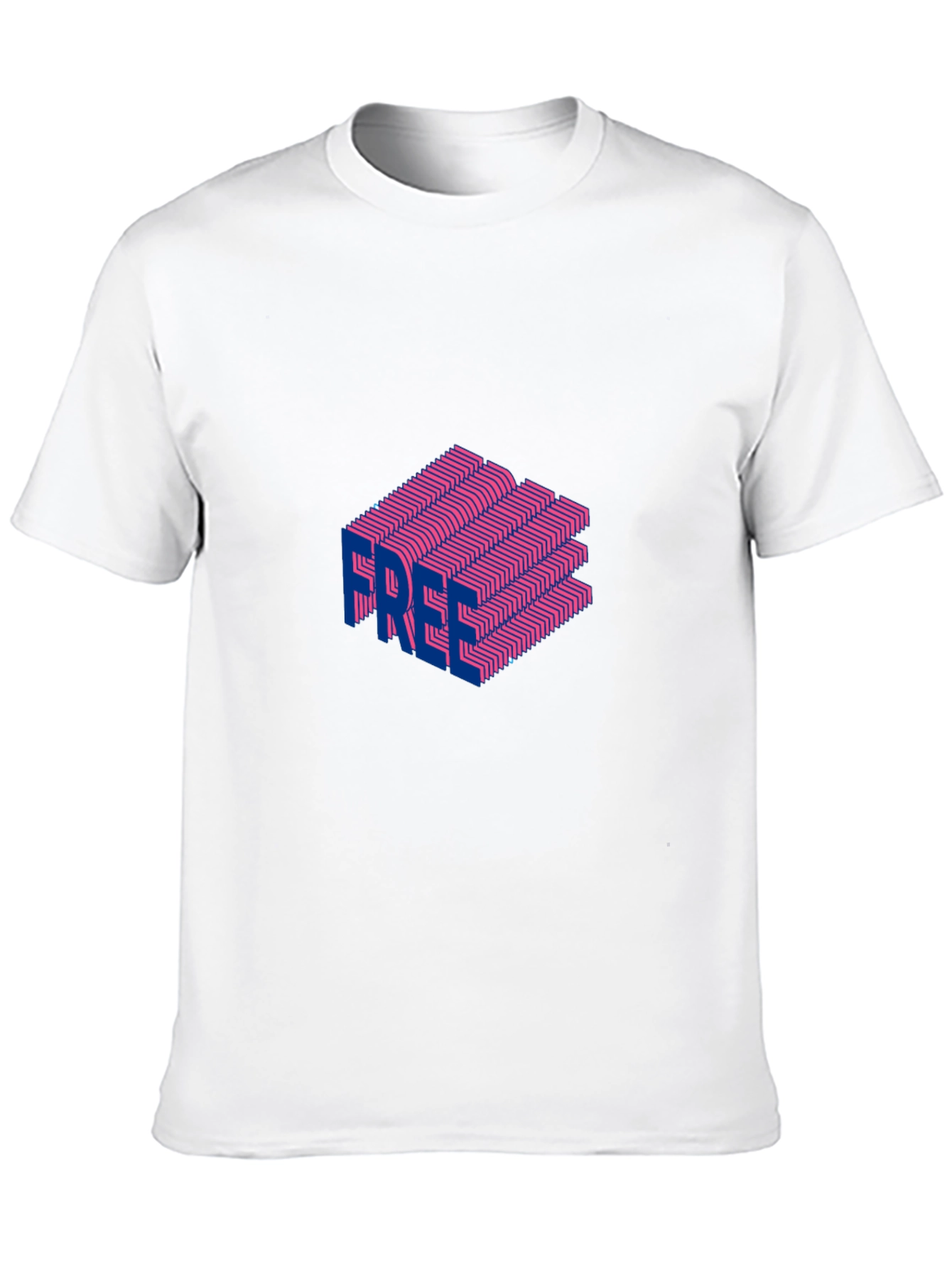 Free Illusion Graphic Tee - Bold Style!