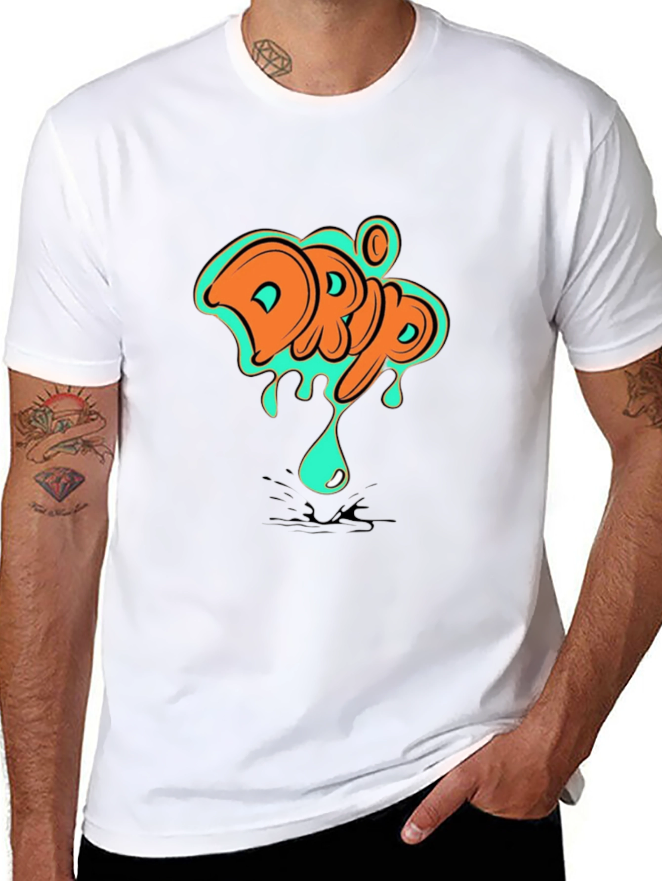 Drip Graphic Tee - Stylish Urban Fashion