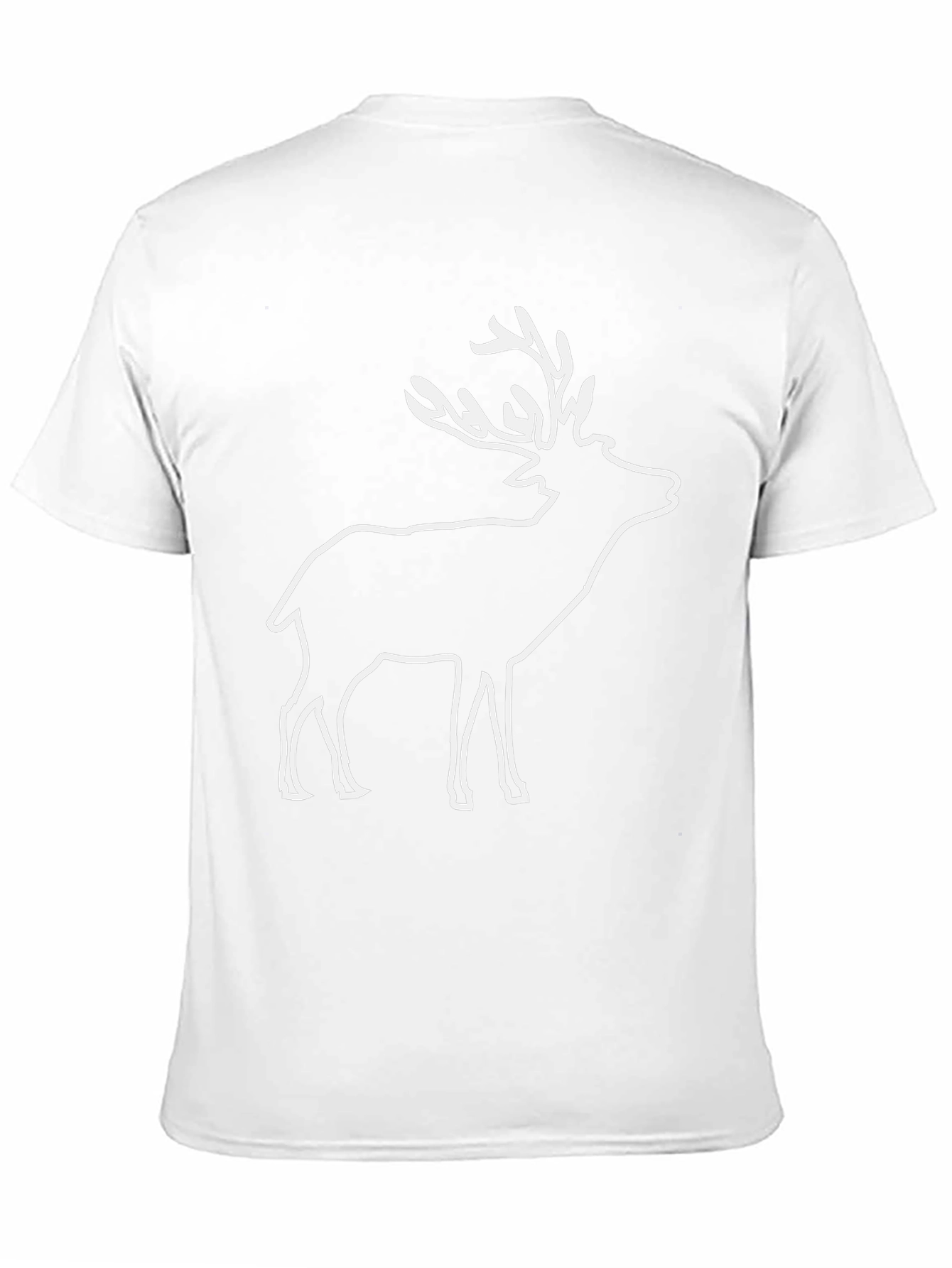 Mens Deer Graphic Tee - Black Short Sleeve