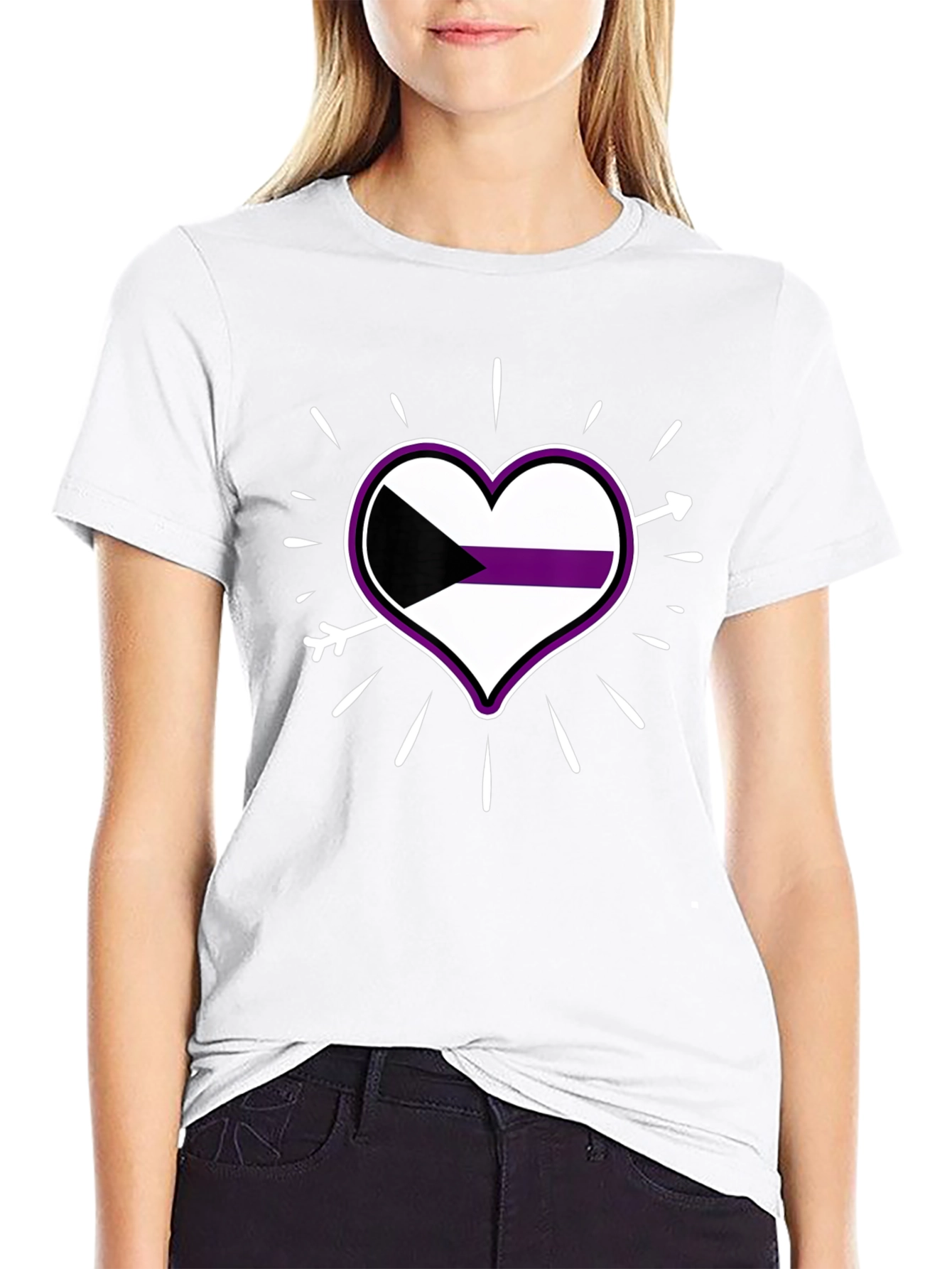 Demisexual Pride Heart T-Shirt