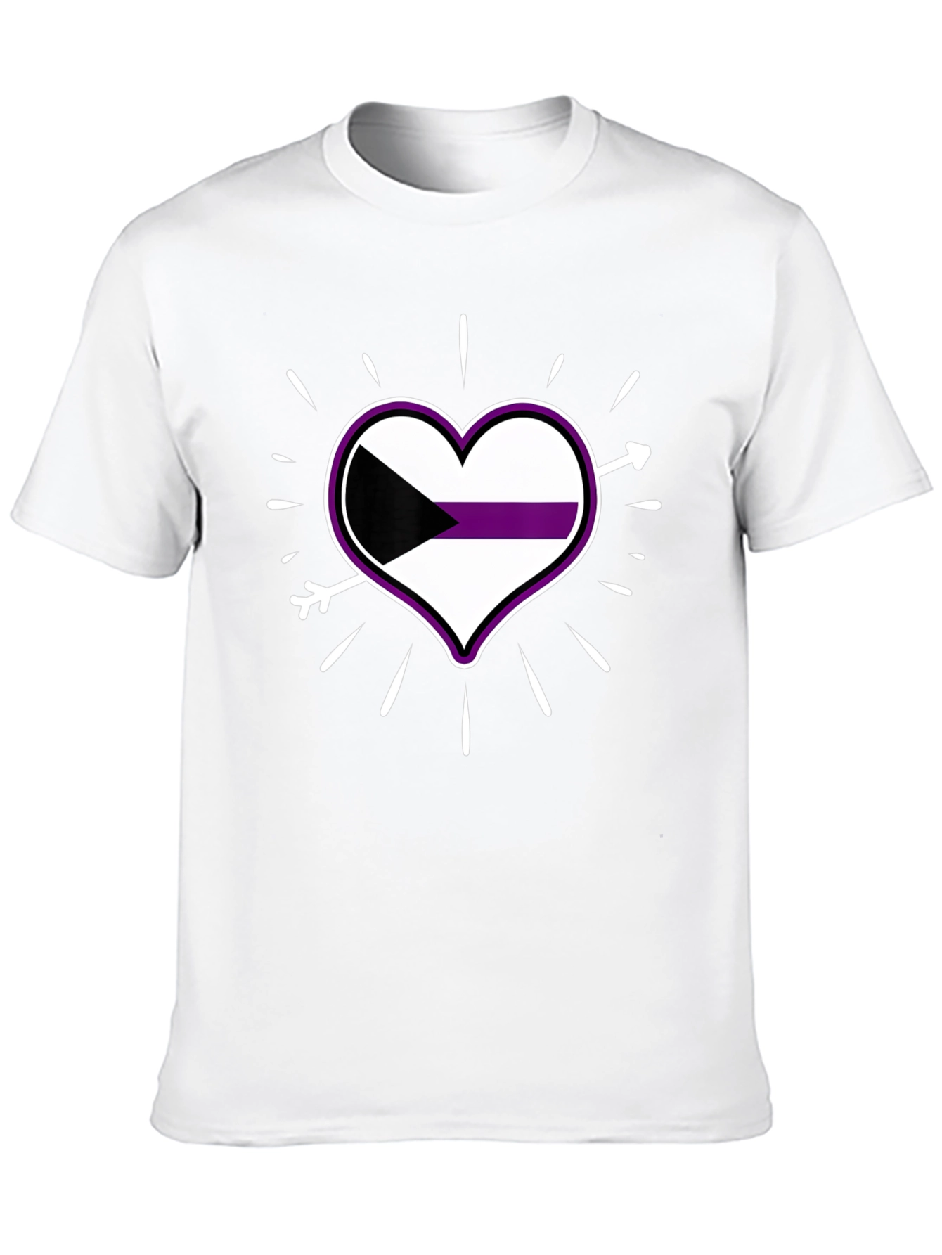 Demisexual Pride Heart T-Shirt