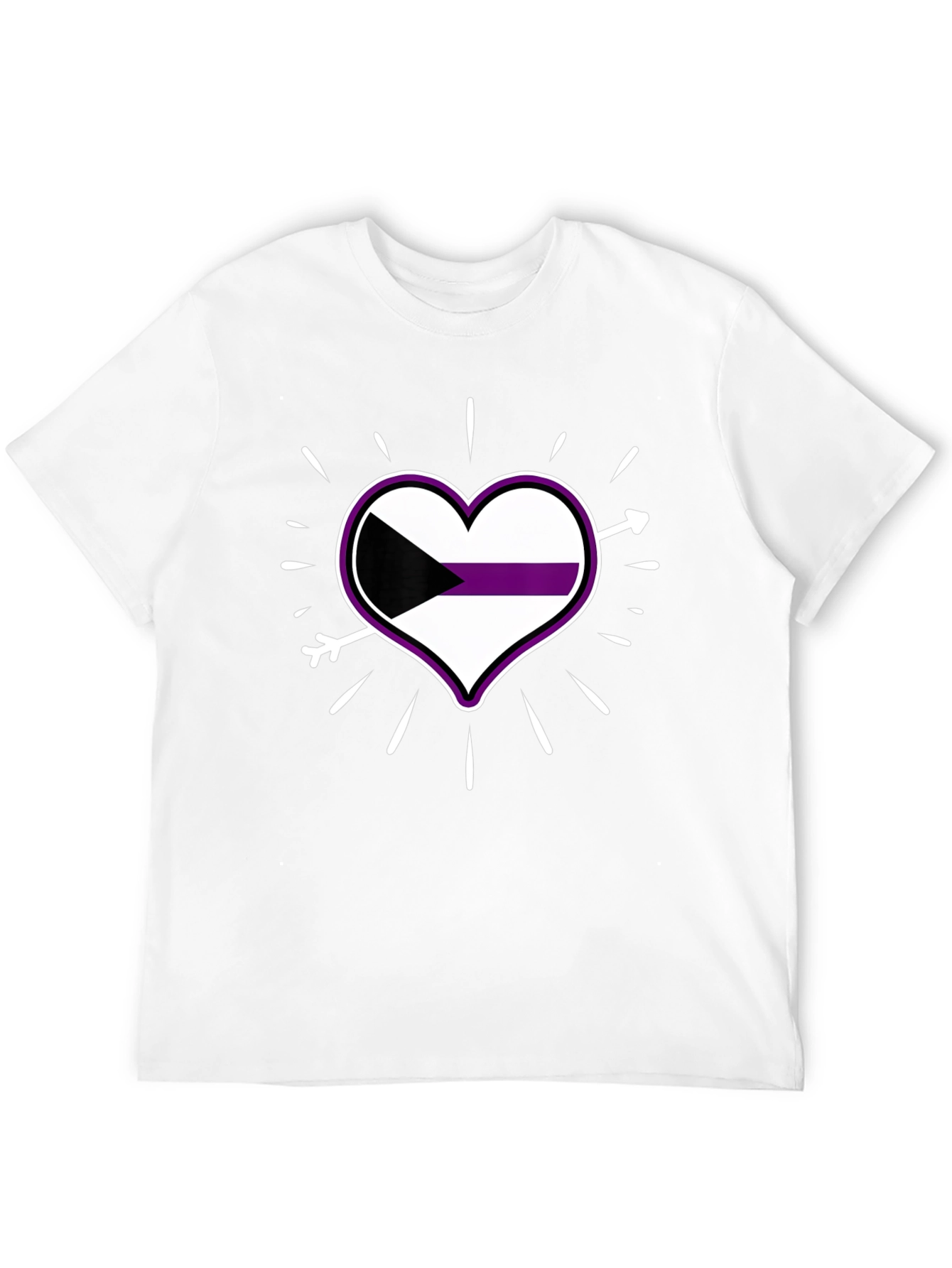 Demisexual Pride Heart T-Shirt