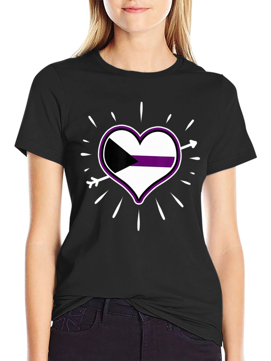 Demisexual Pride Heart T-Shirt