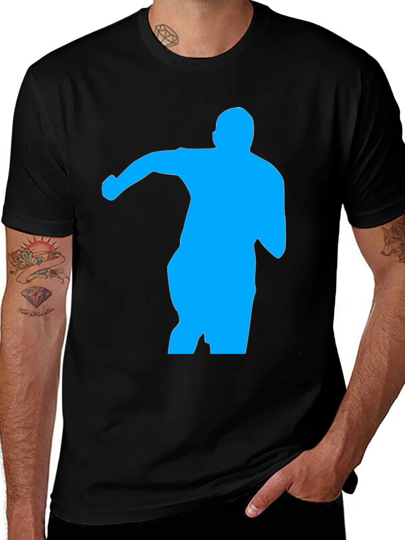 Silhouette Graphic T-Shirt - Black