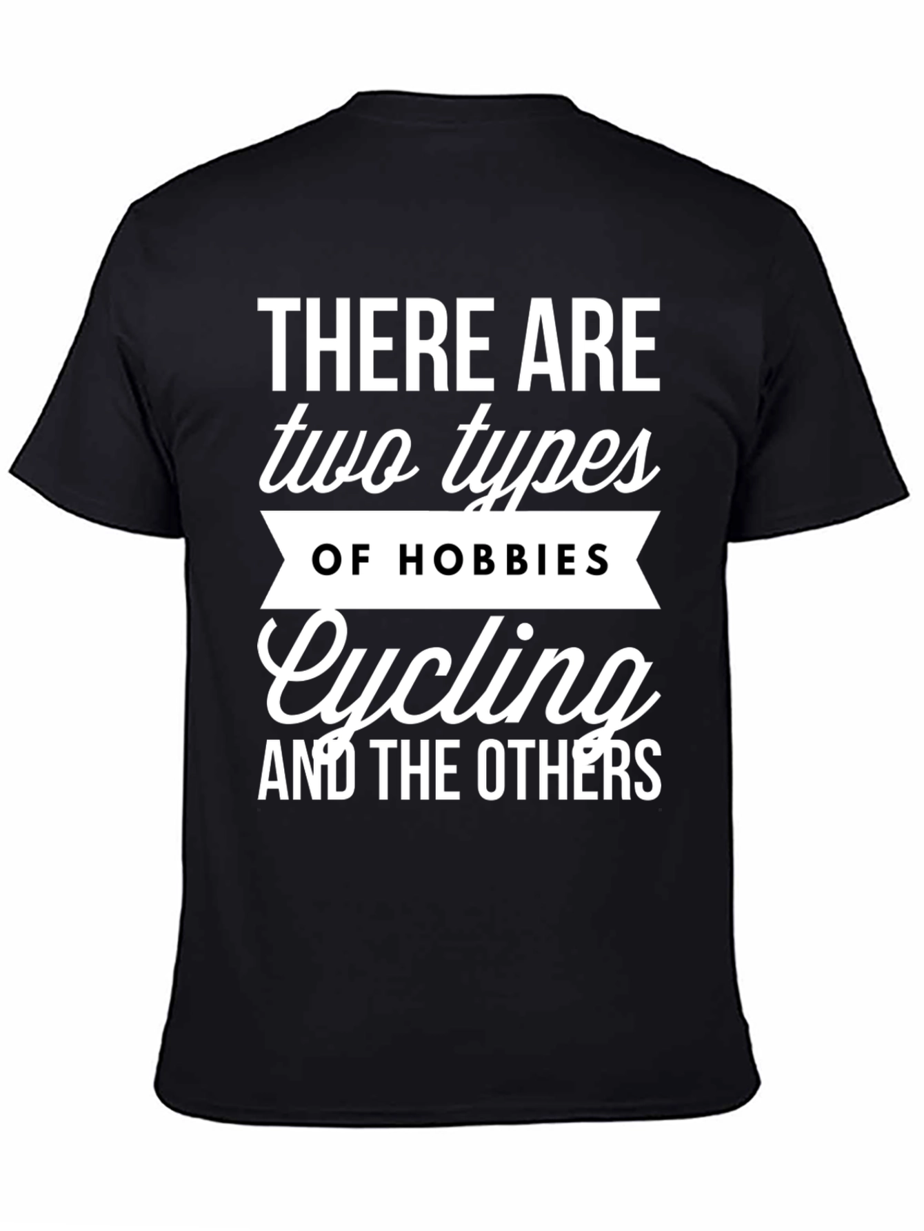 Cycling Hobbies Graphic Tee - Black