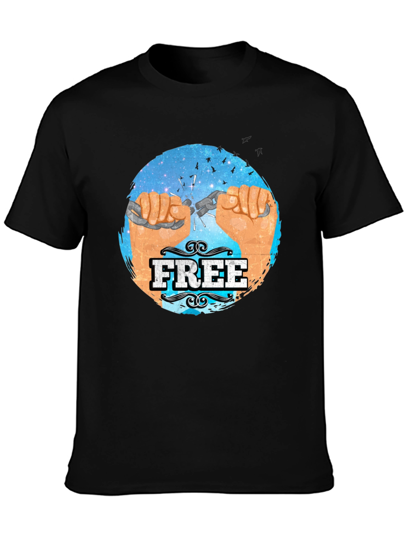 Free Breaking Chains Graphic T-Shirt
