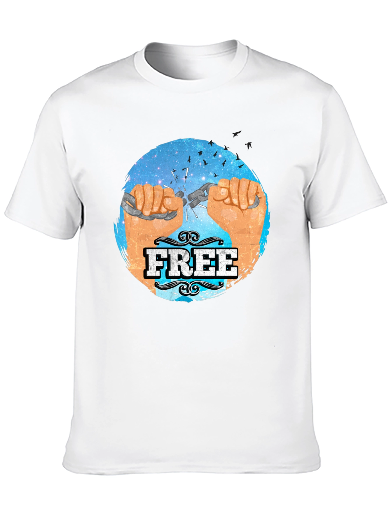 Free Breaking Chains Graphic T-Shirt