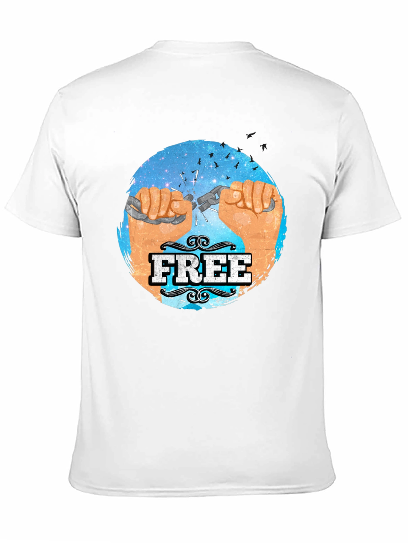 Free Breaking Chains Graphic T-Shirt