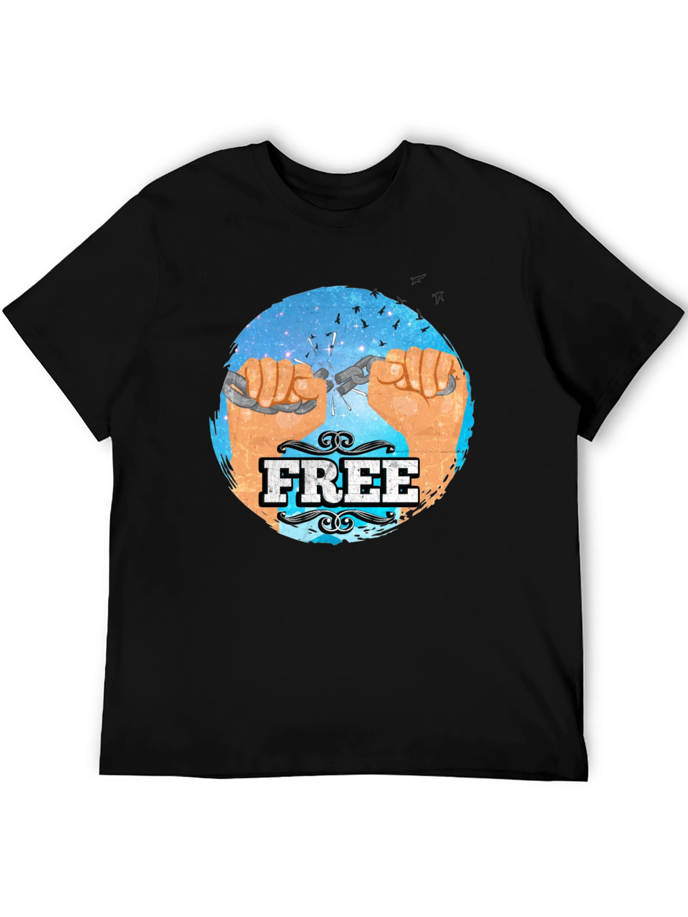 Free Breaking Chains Graphic T-Shirt