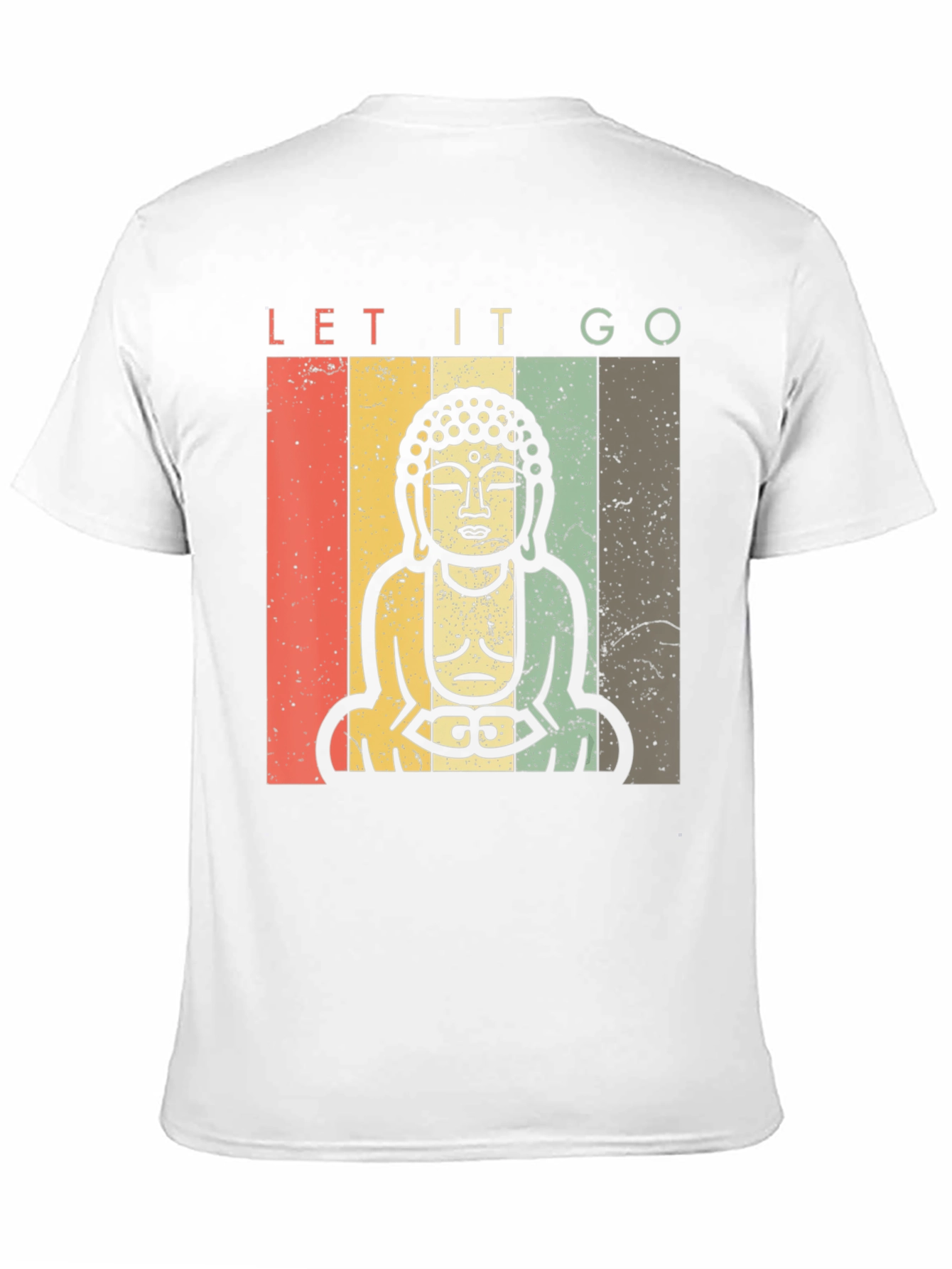 Let It Go Buddha Graphic T-Shirt - Relaxed Fit