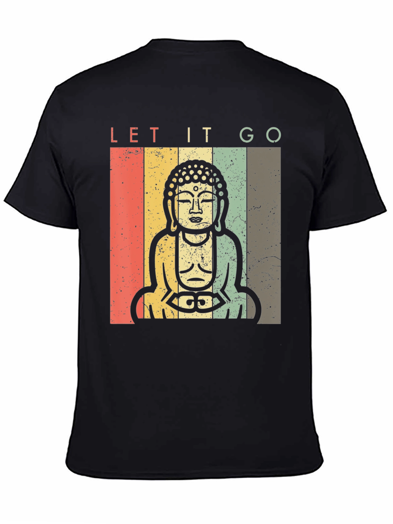 Let It Go Buddha Graphic T-Shirt - Relaxed Fit