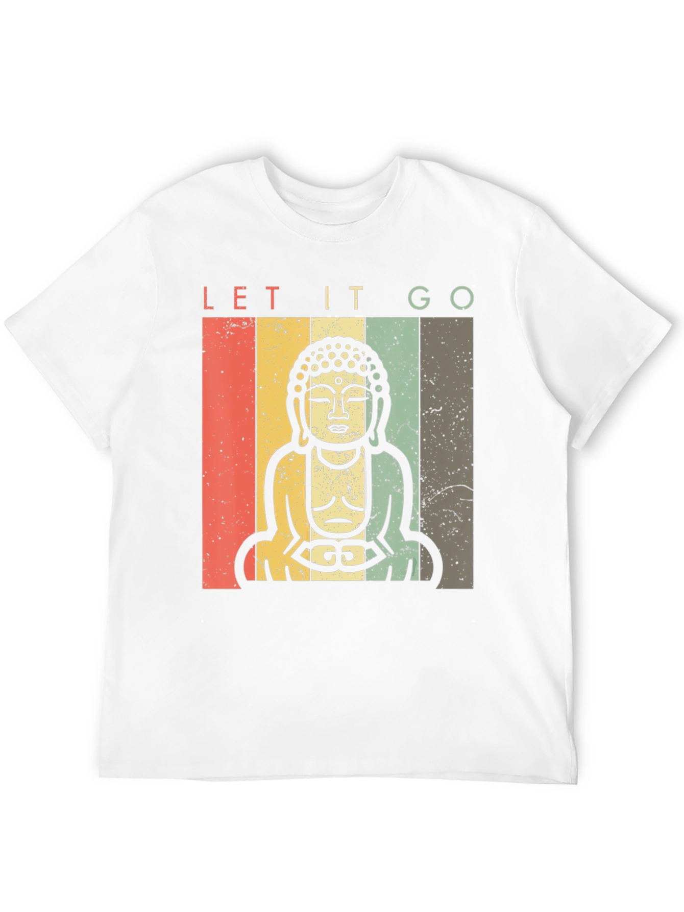 Let It Go Buddha Graphic T-Shirt - Relaxed Fit