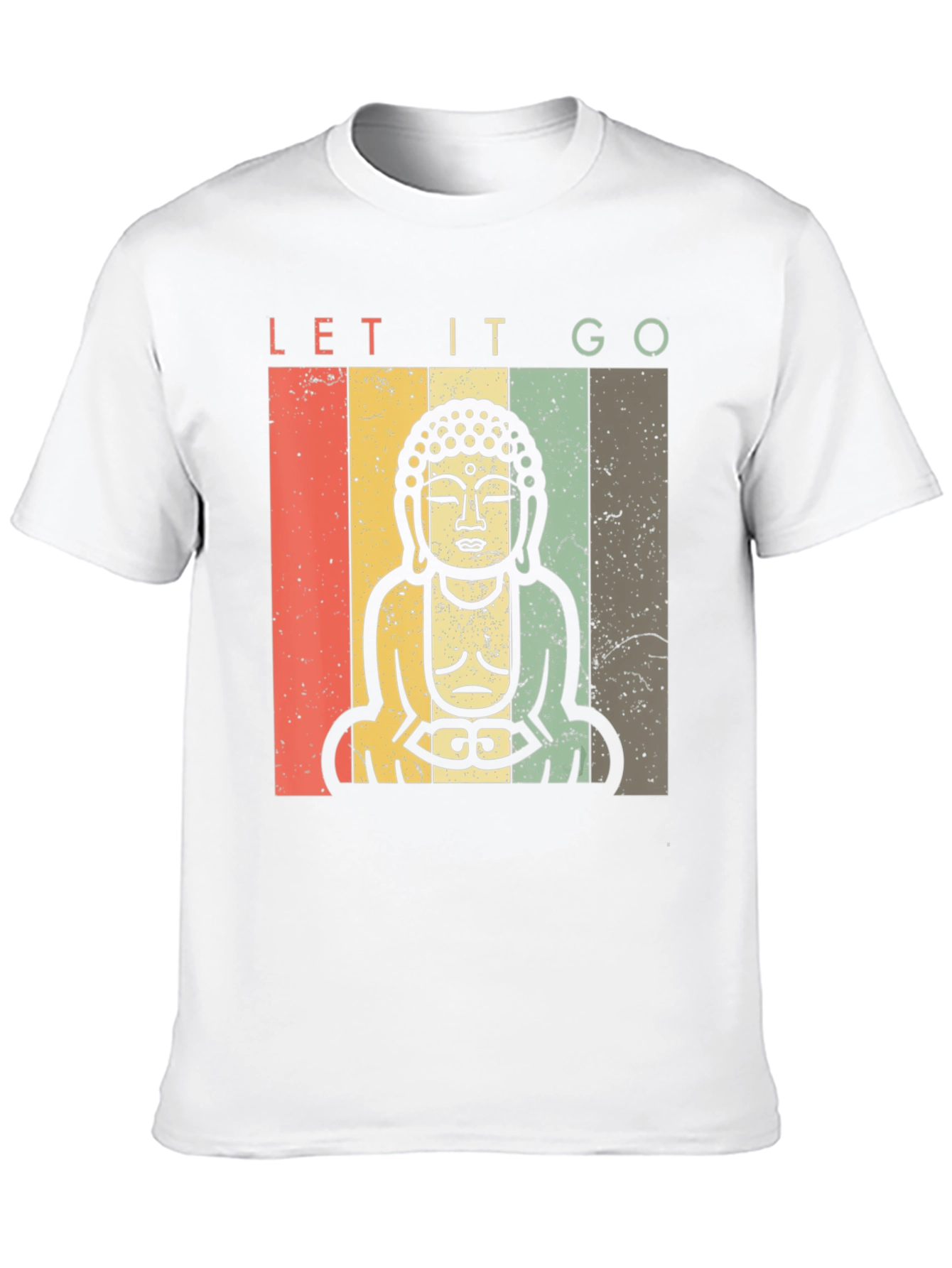 Let It Go Buddha Graphic T-Shirt - Relaxed Fit