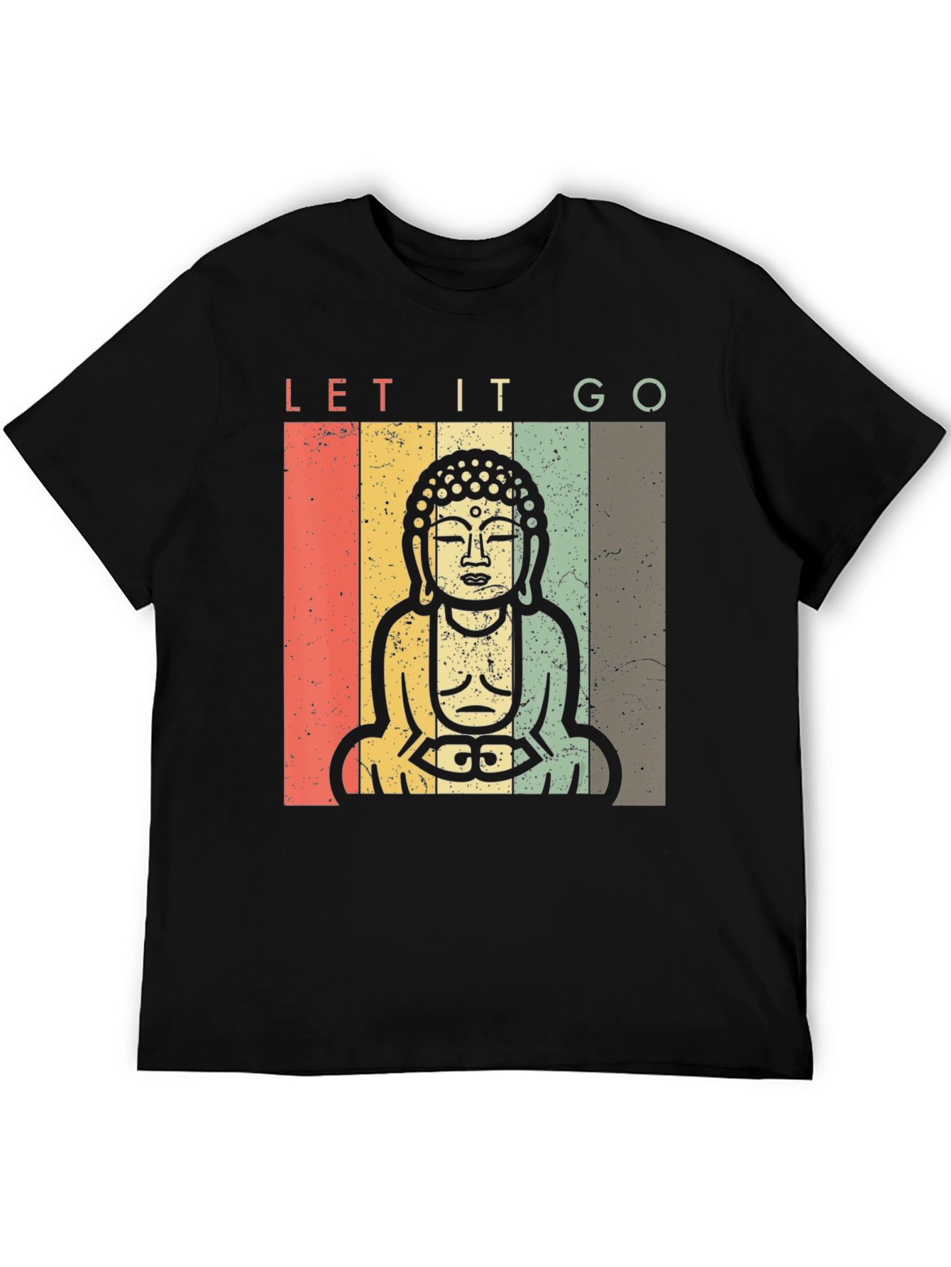 Let It Go Buddha Graphic T-Shirt - Relaxed Fit
