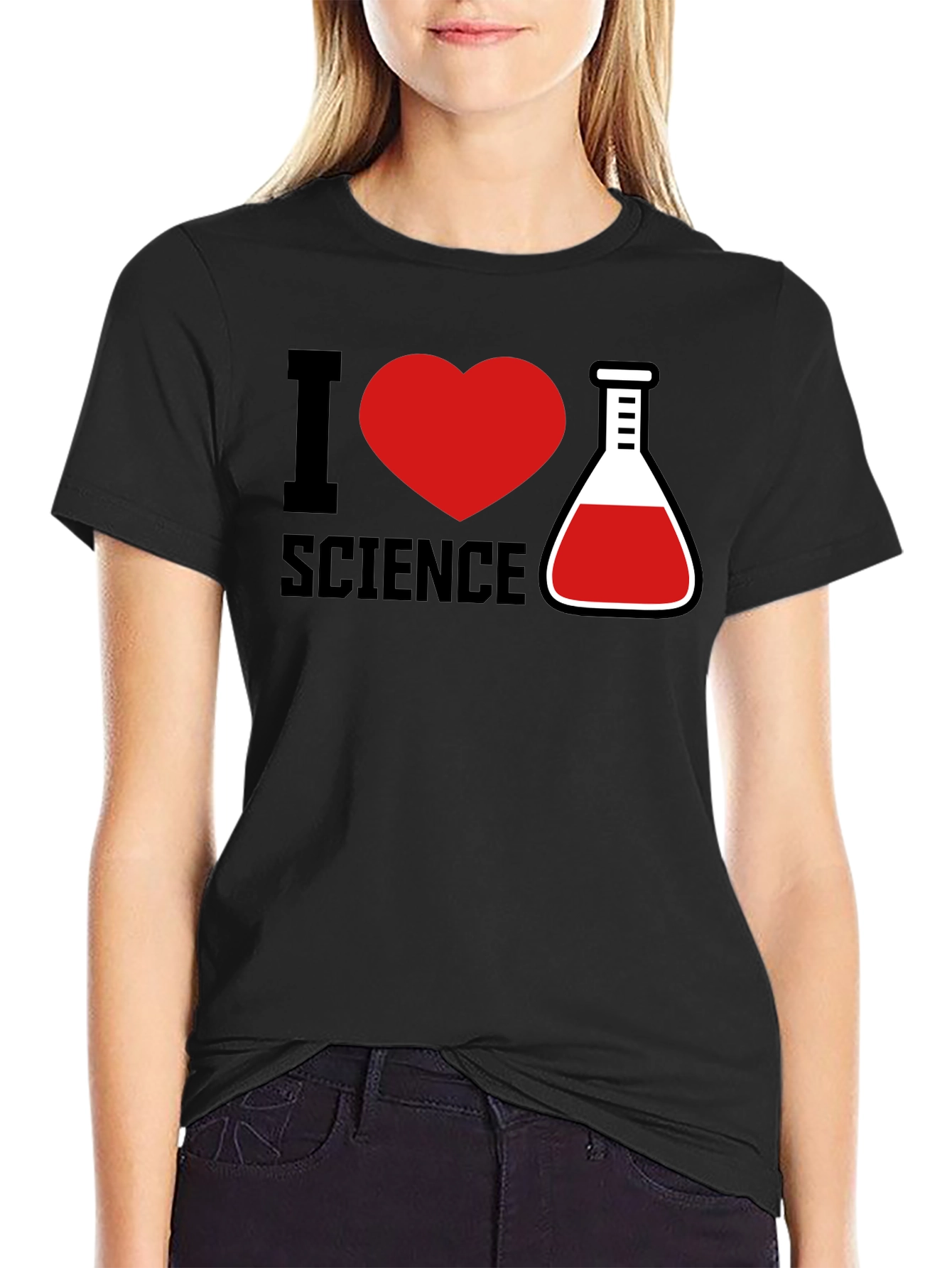 I Love Science T-Shirt Lab Beaker Graphic Tee