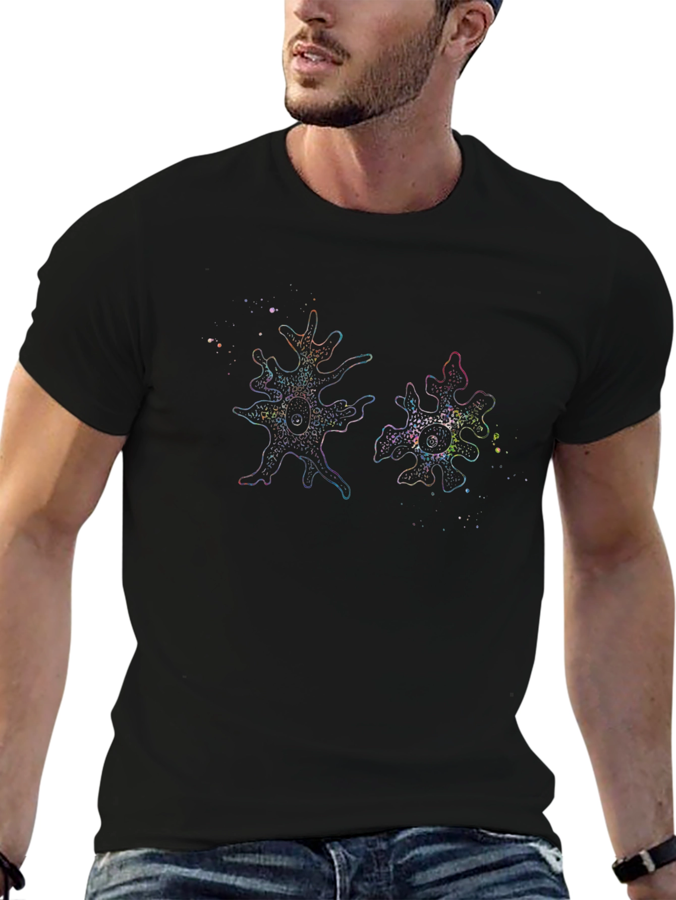 Amoeba Cell Graphic T-Shirt - Science Style
