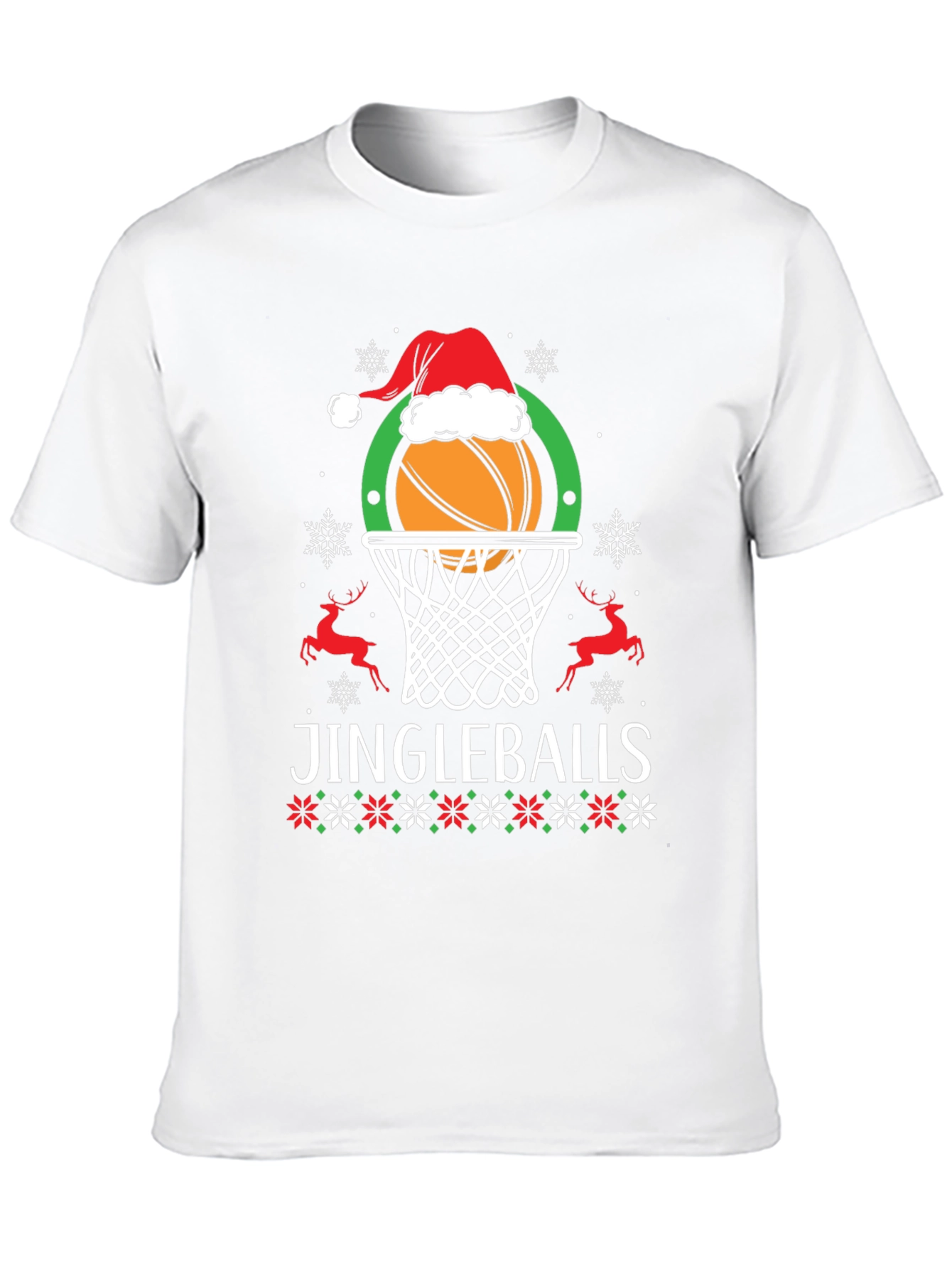 Jingleballs Basketball Christmas Graphic Tee
