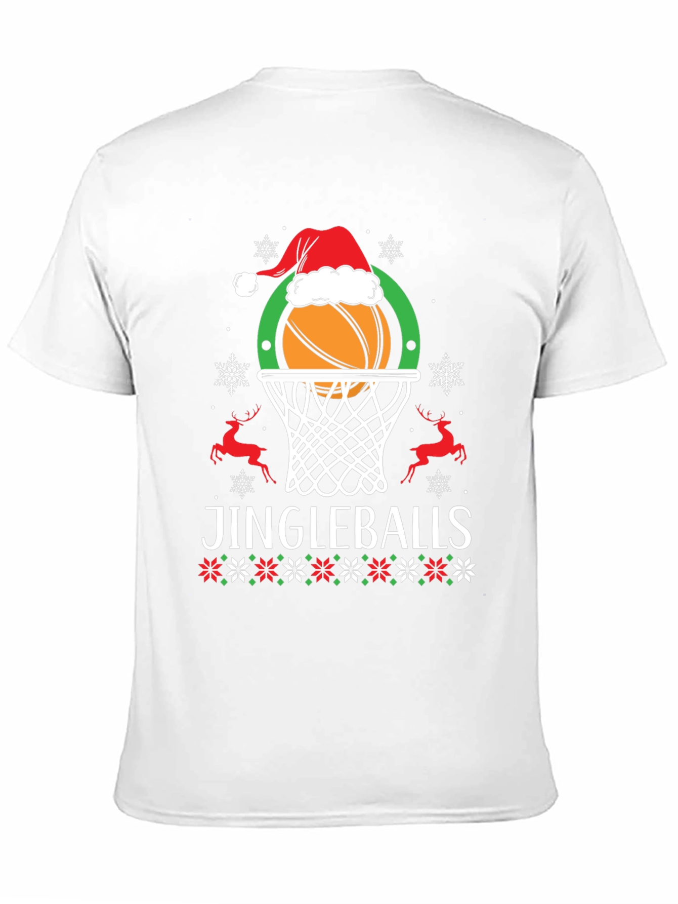 Jingleballs Basketball Christmas Graphic Tee