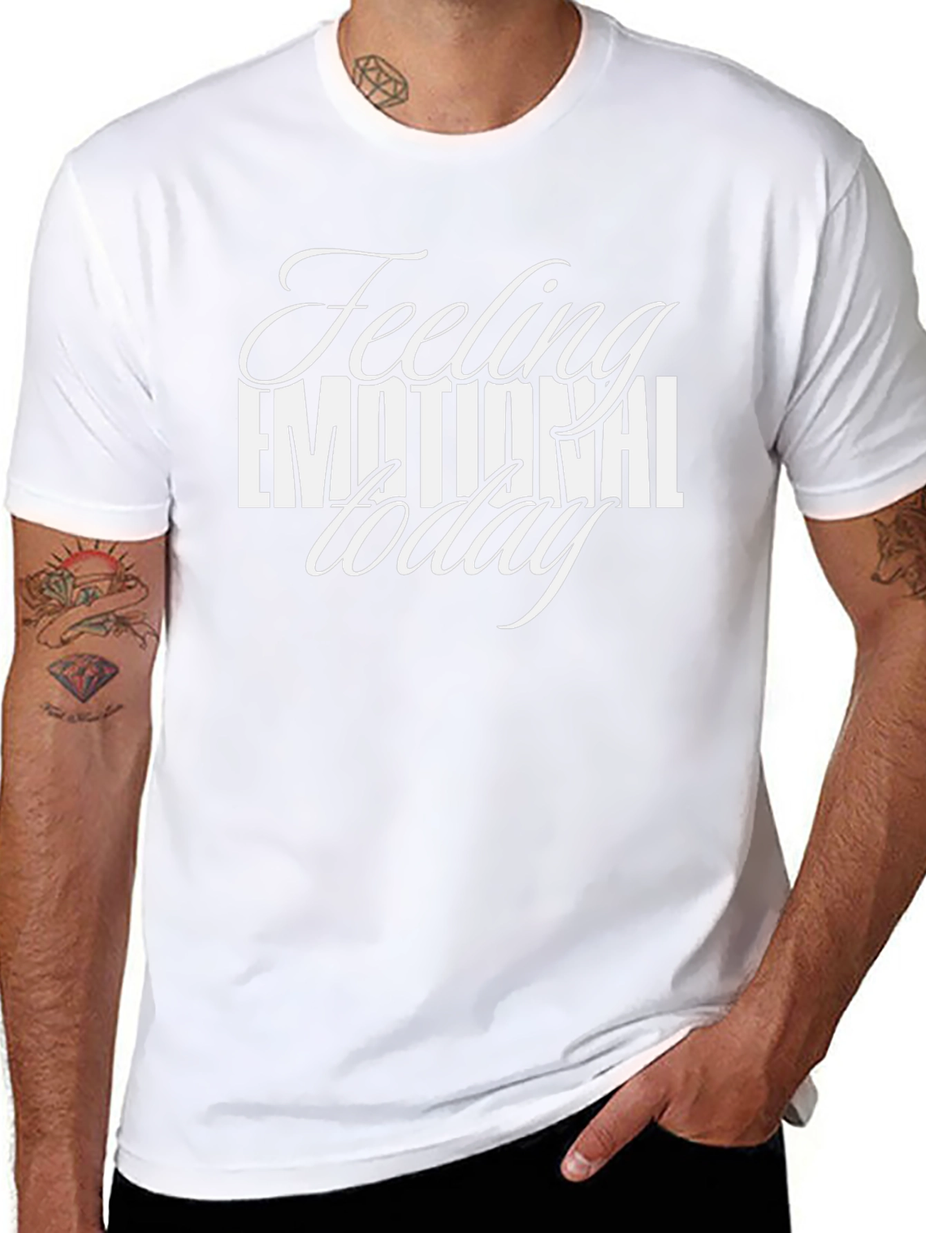 Emotional Today Black Graphic Tee