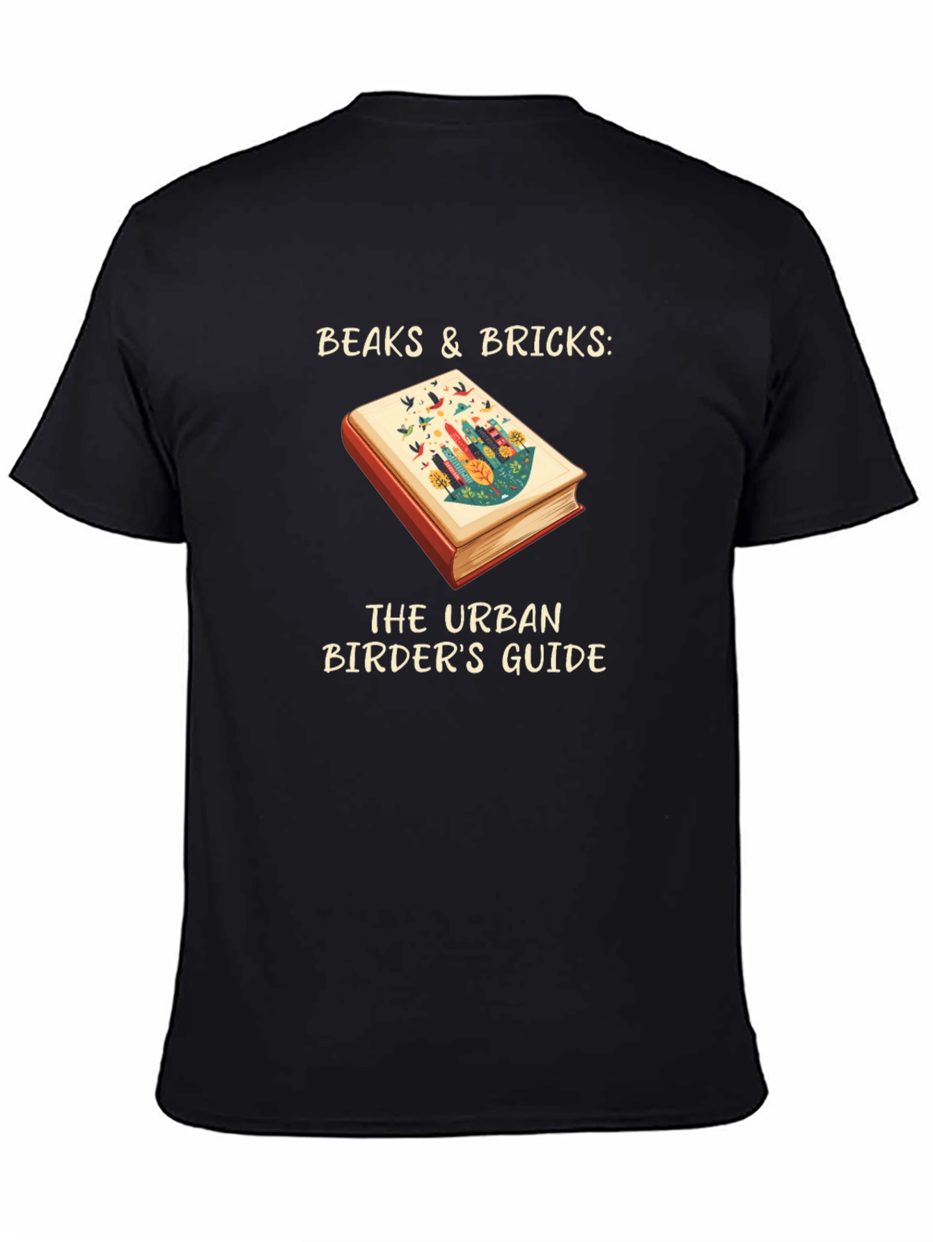 Urban Birders Guide T-Shirt - Beaks & Bricks Design