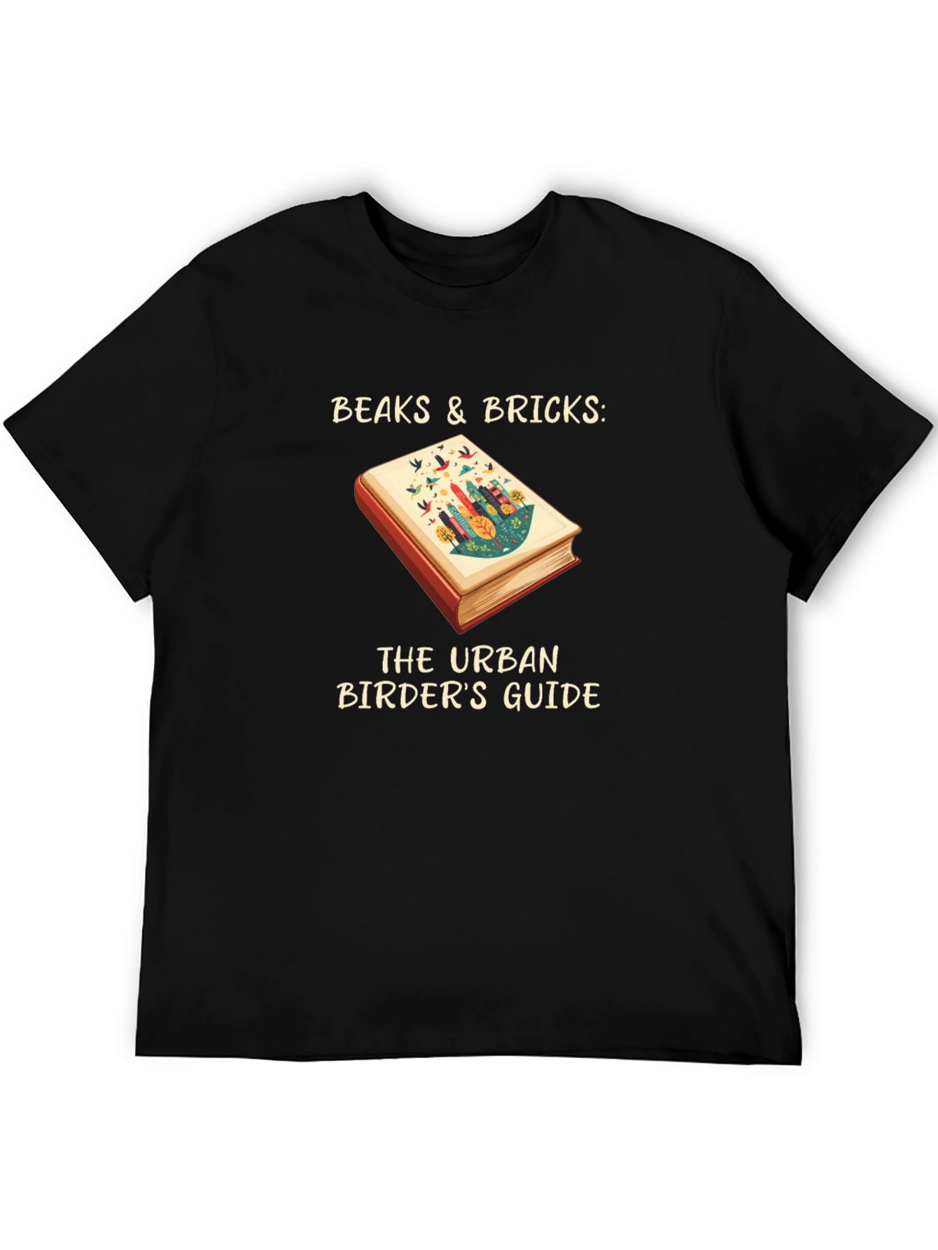 Urban Birders Guide T-Shirt - Beaks & Bricks Design