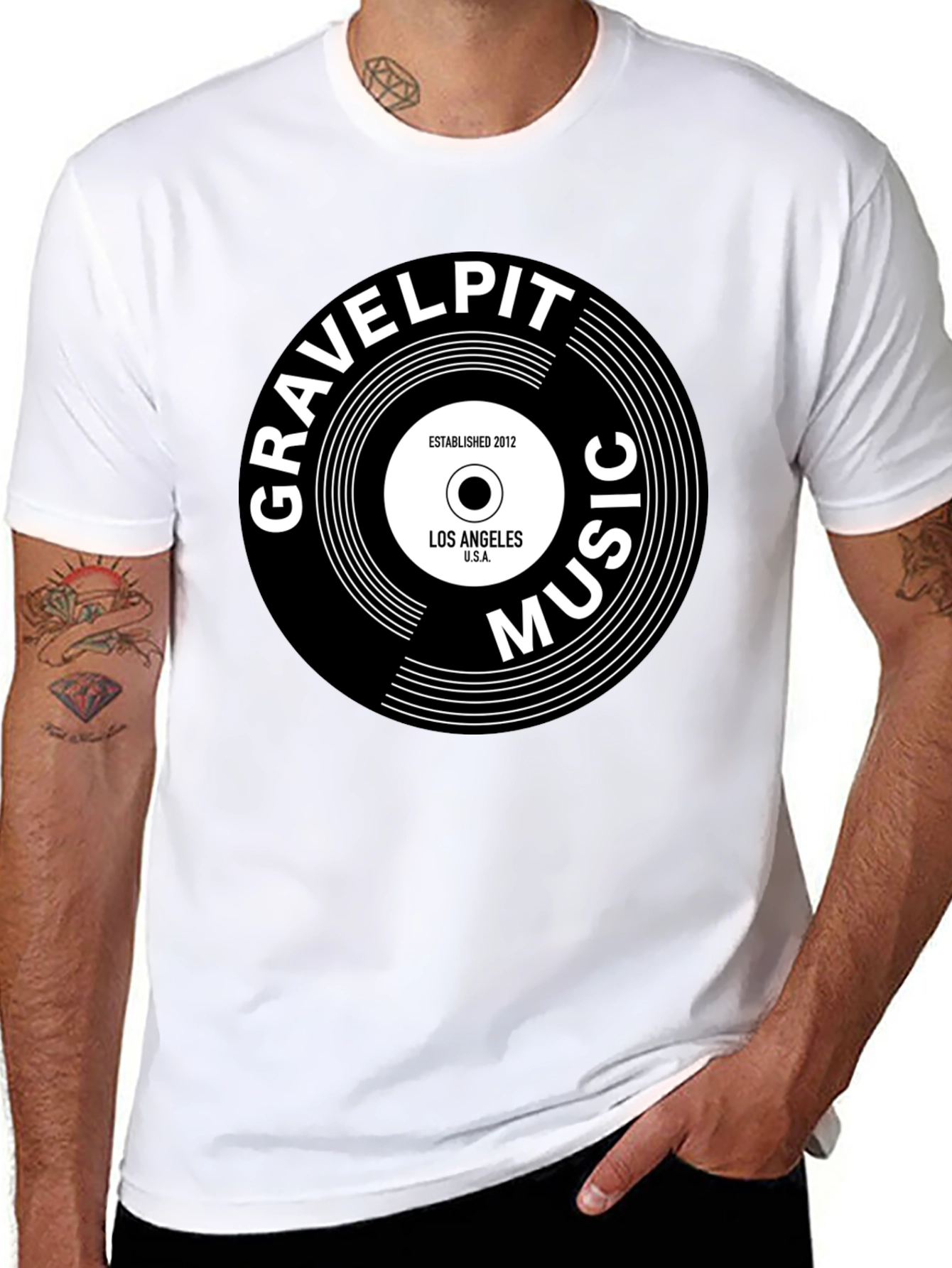 Gravelpit Music Black T-Shirt