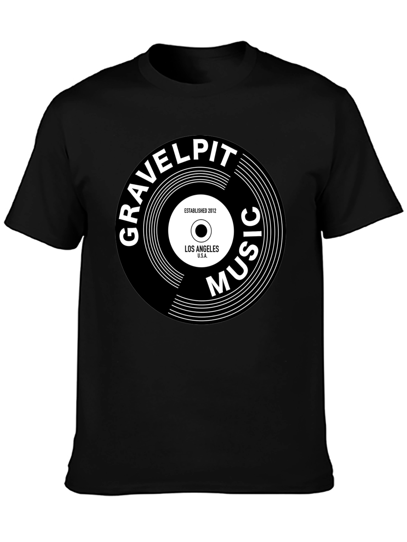 Gravelpit Music Black T-Shirt