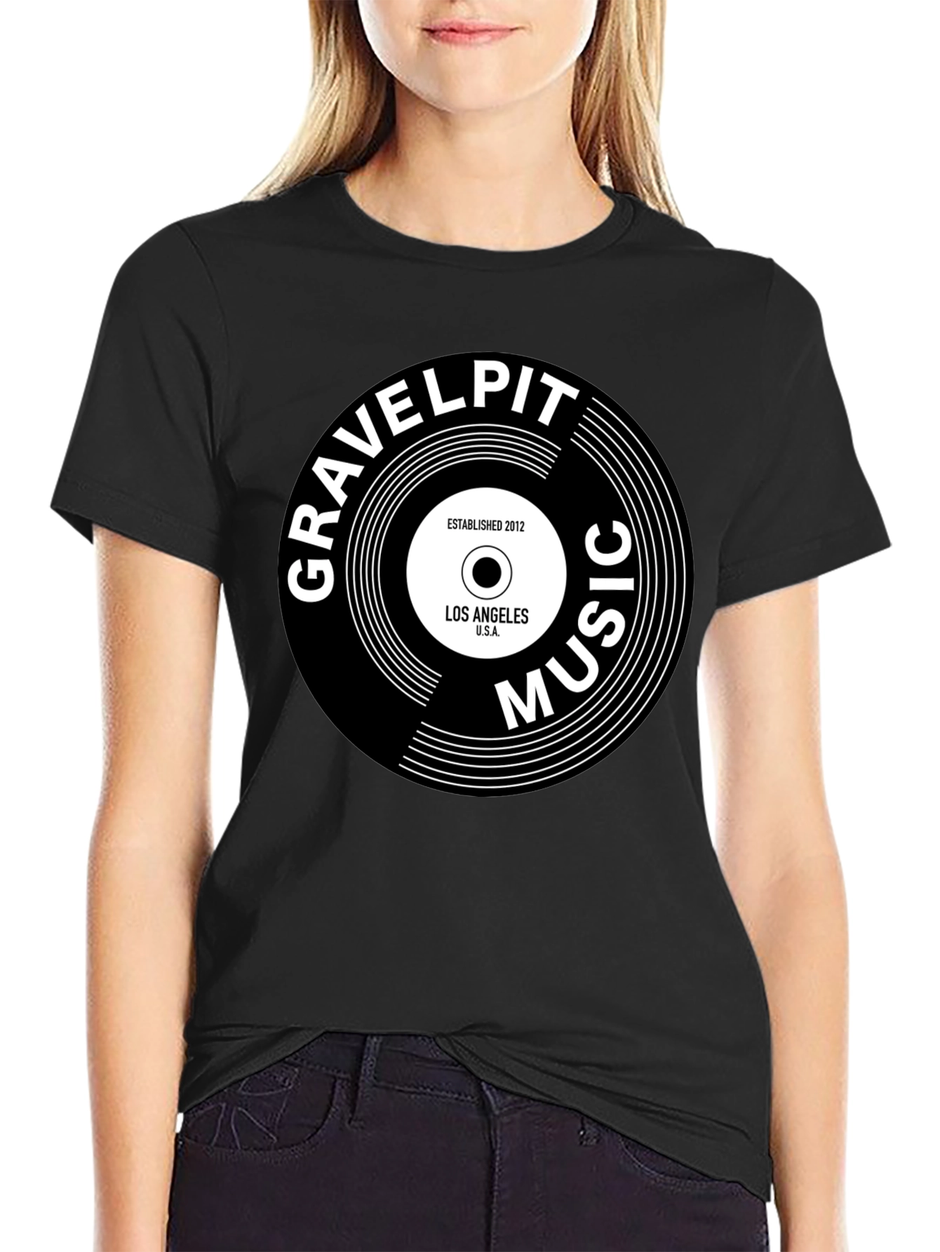 Gravelpit Music Black T-Shirt