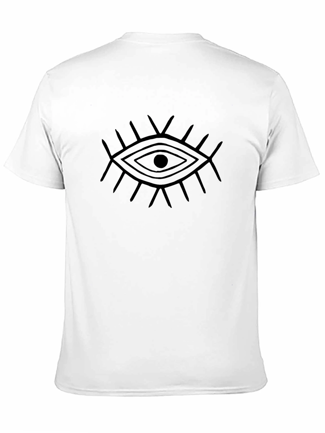 Eye Graphic Black T-Shirt for Men