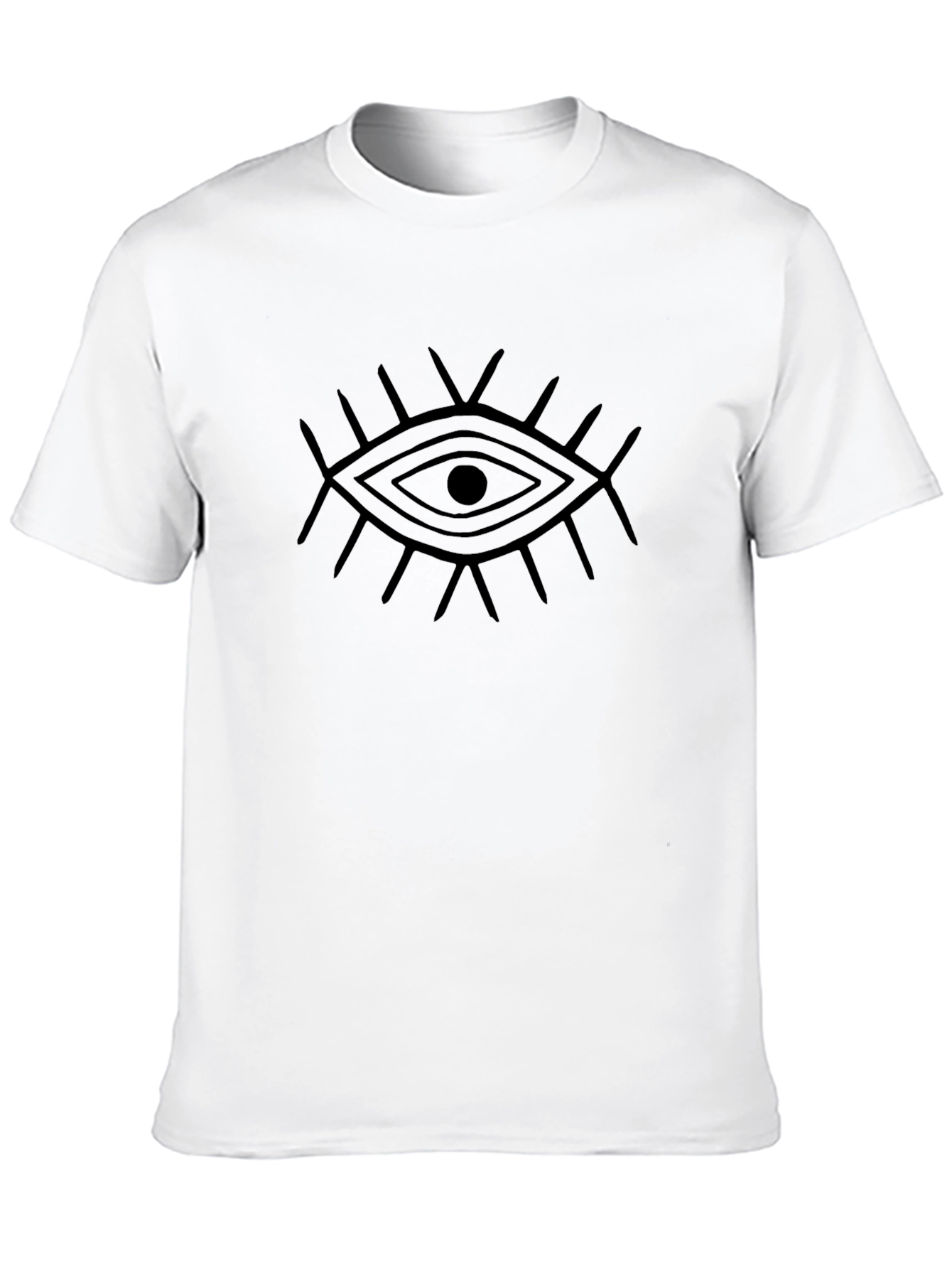 Eye Graphic Black T-Shirt for Men
