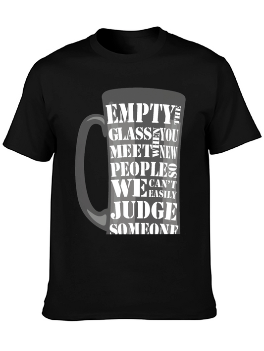 Graphic Tee: Empty Glass Judge People