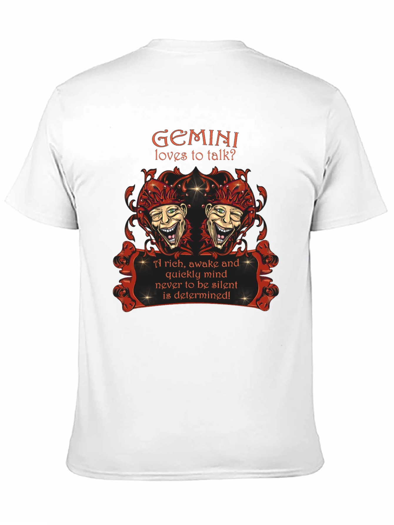Gemini Zodiac T-Shirt: Loves to Talk? Design