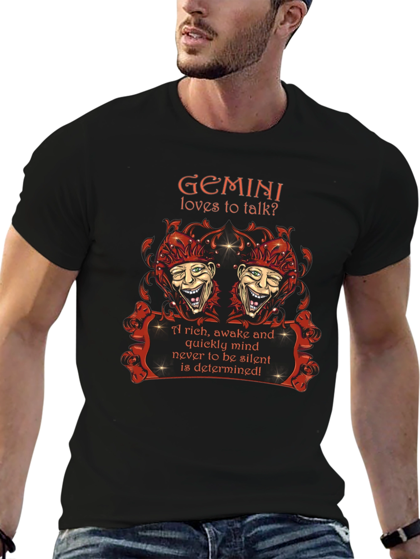 Gemini Zodiac T-Shirt: Loves to Talk? Design