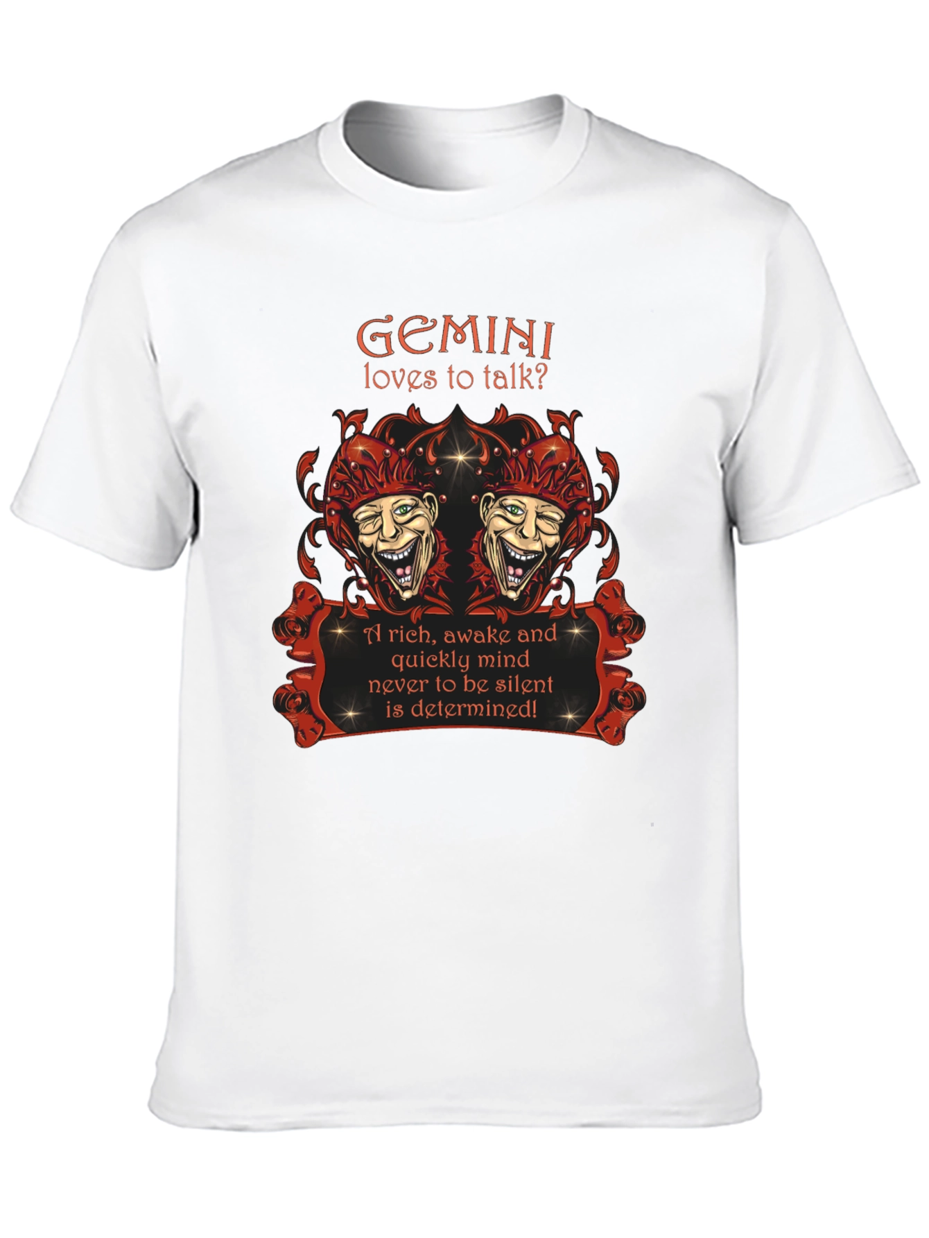 Gemini Zodiac T-Shirt: Loves to Talk? Design