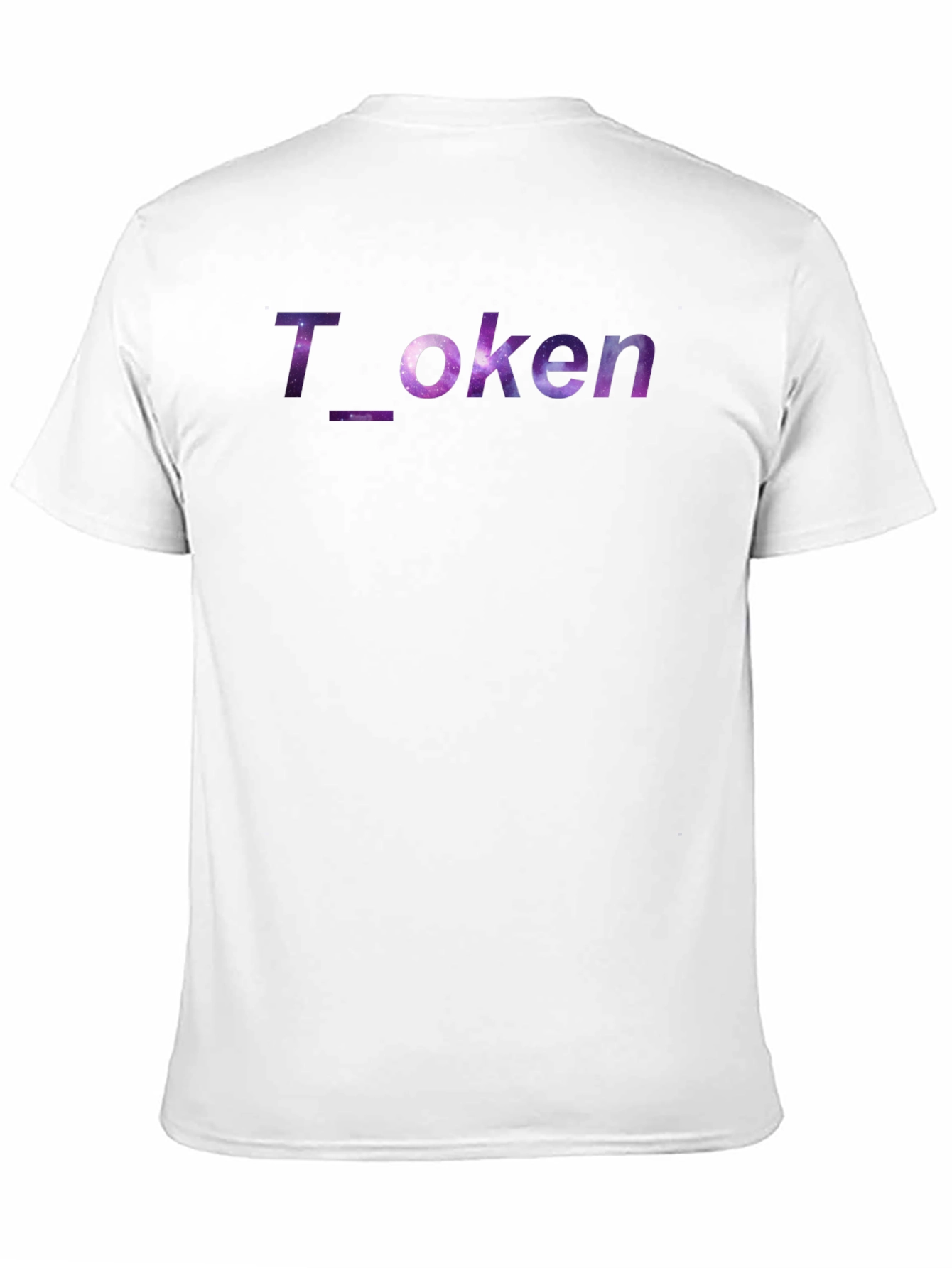 Galaxy Token Graphic Black Tee - Trendy Universe Design