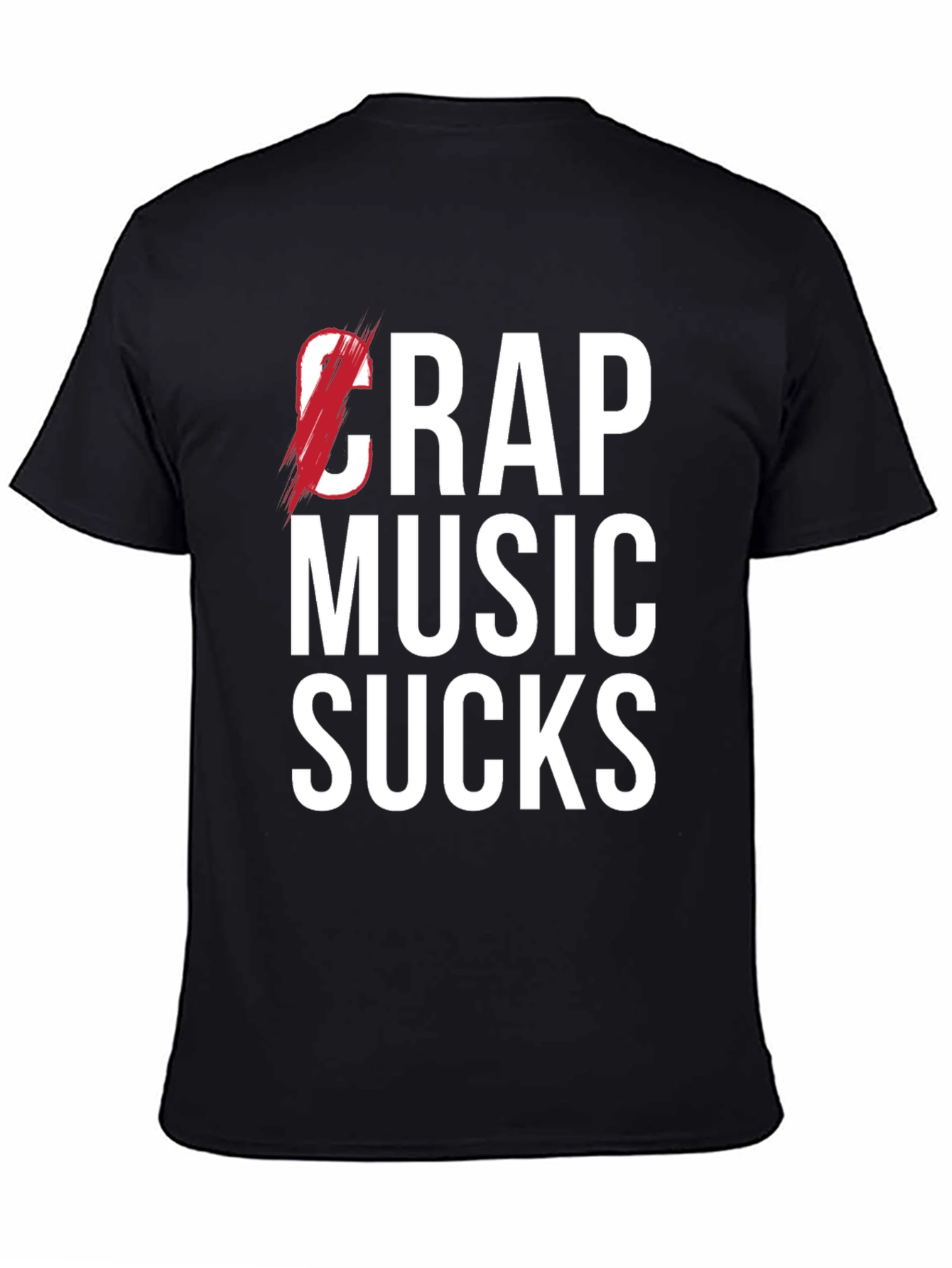 Crap Music Sucks Graphic Tee