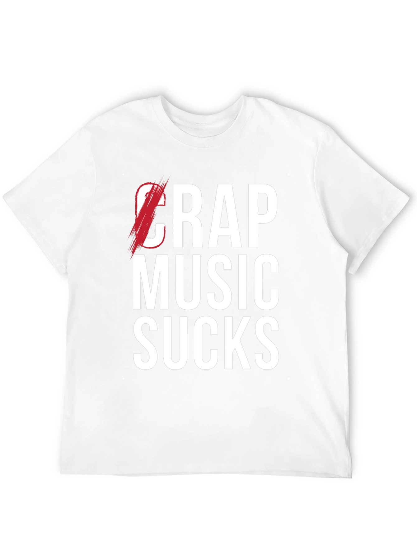 Crap Music Sucks Graphic Tee