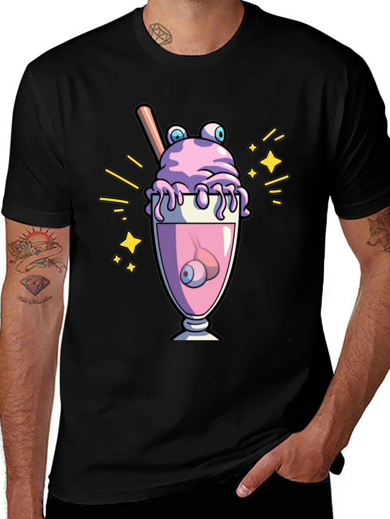 Eye Scream Graphic Tee - Spooky Fun