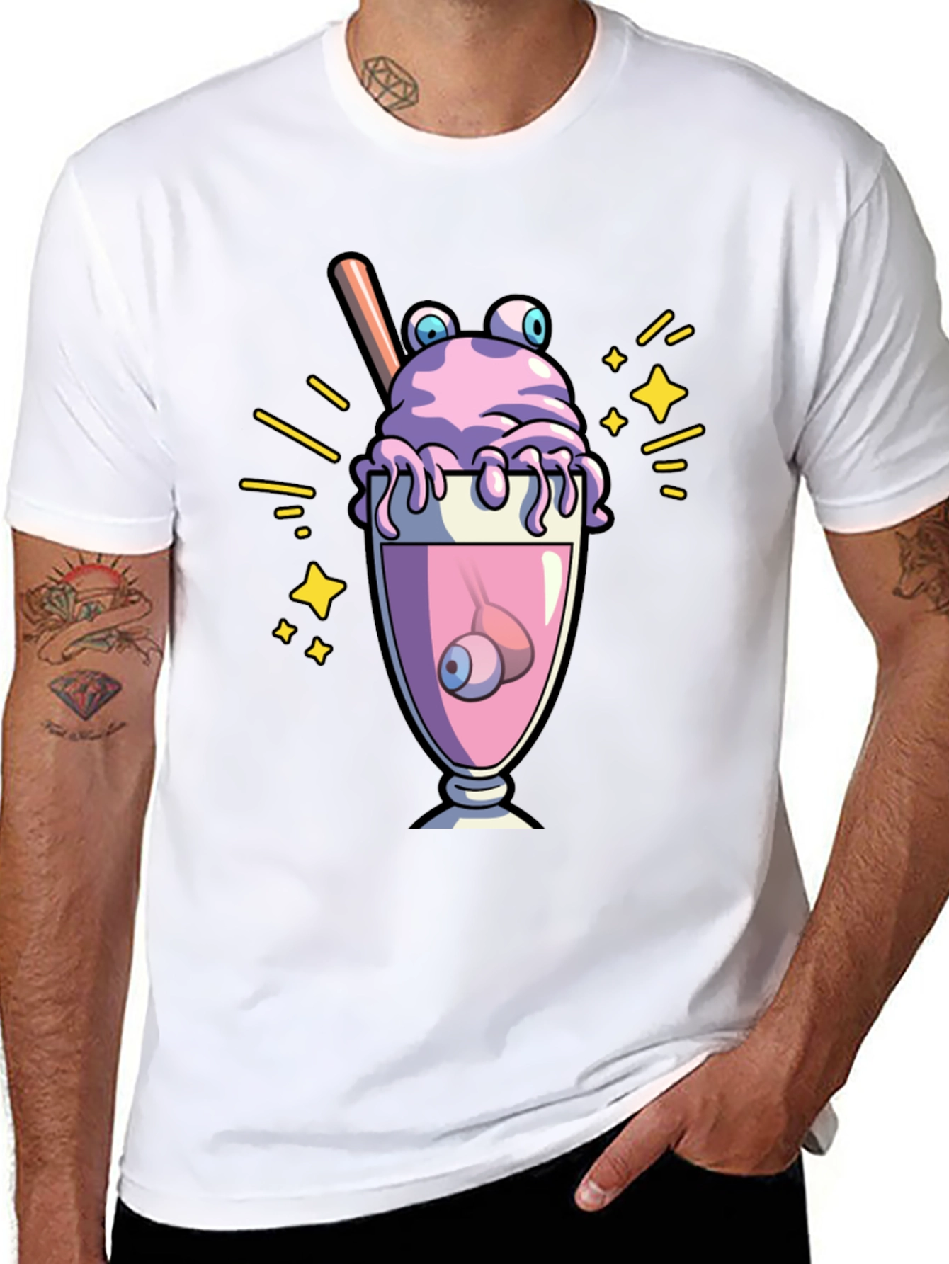 Eye Scream Graphic Tee - Spooky Fun