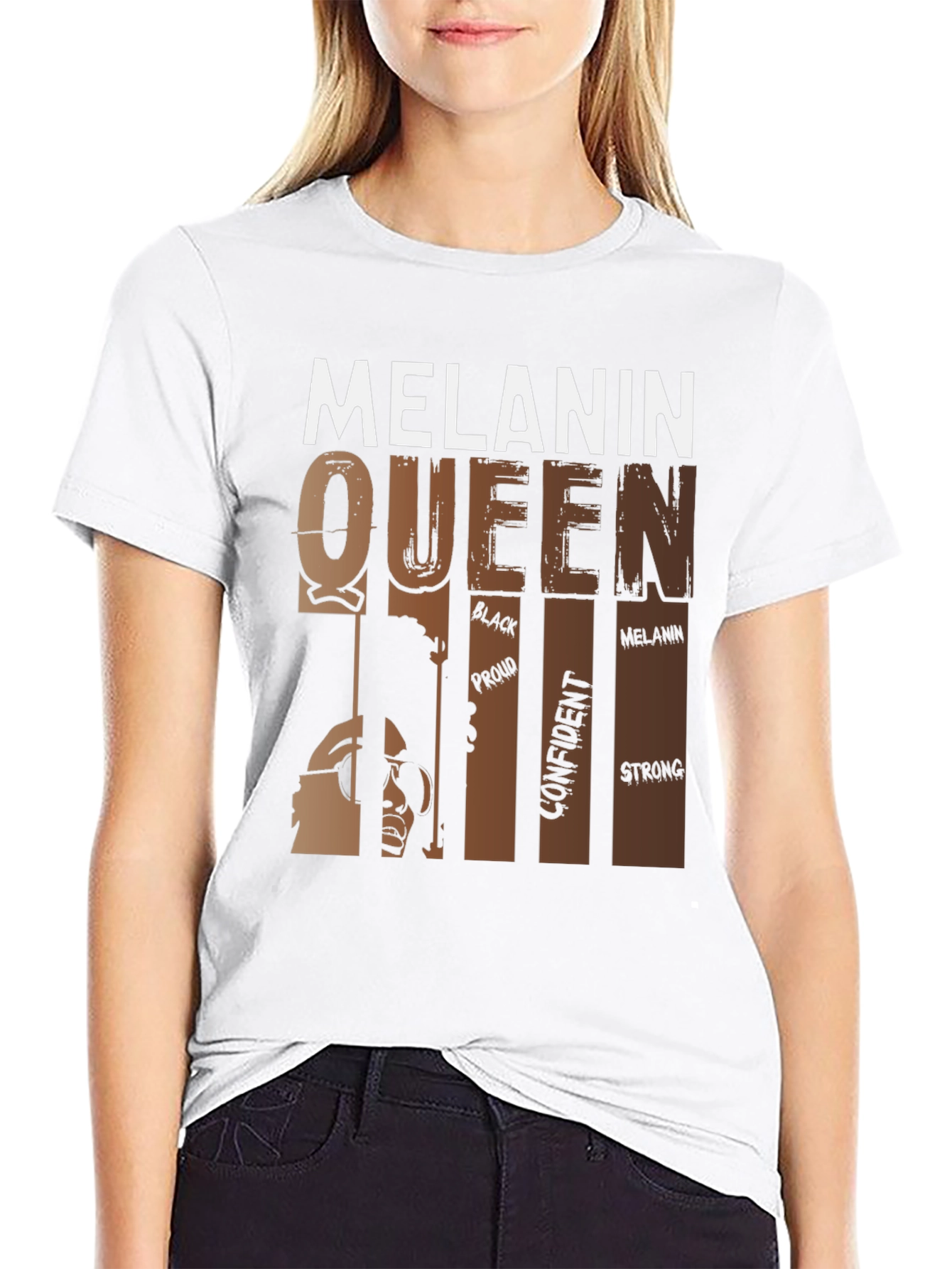 Melanin Queen Graphic Tee - Black Pride Shirt