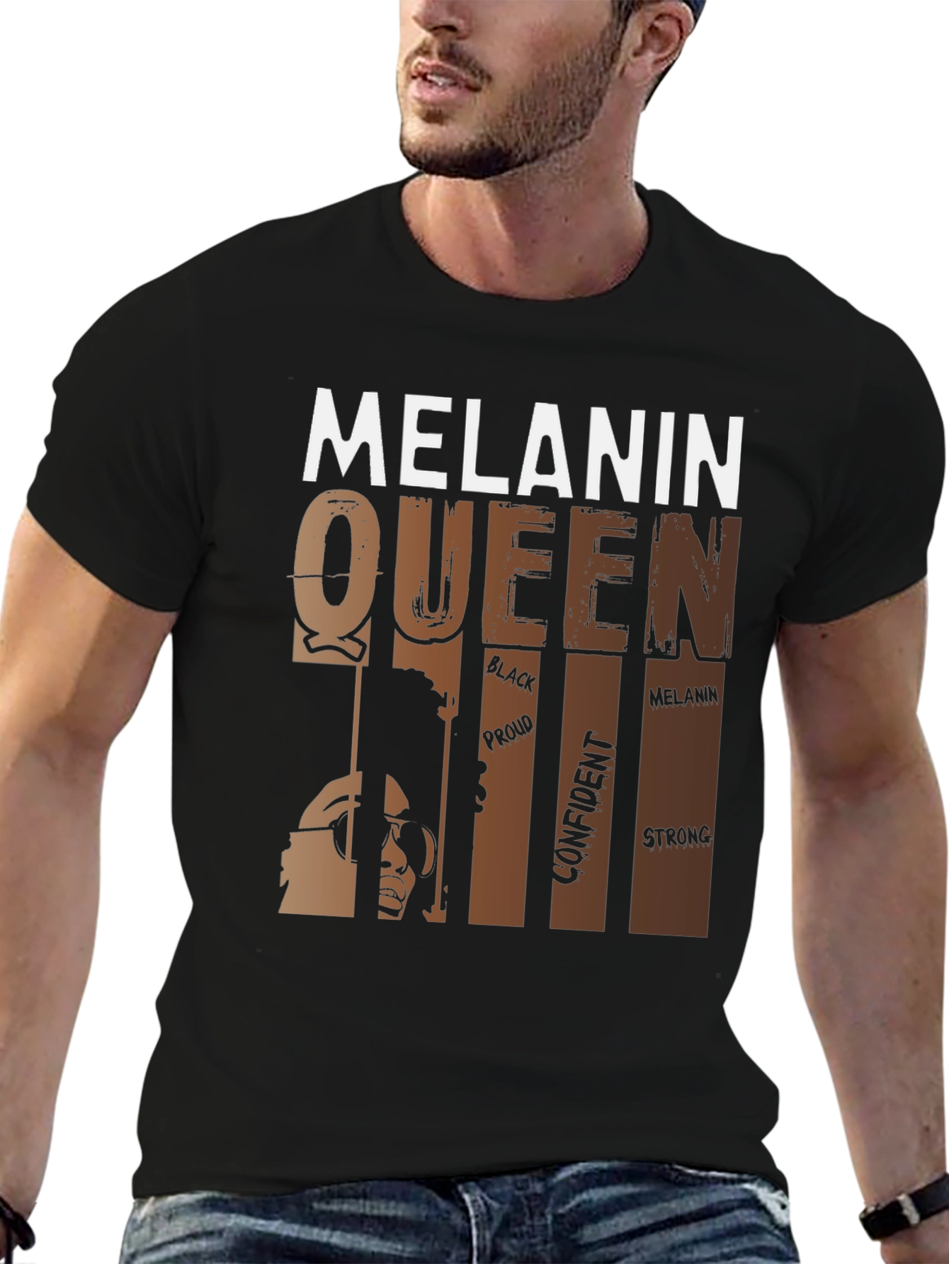 Melanin Queen Graphic Tee - Black Pride Shirt