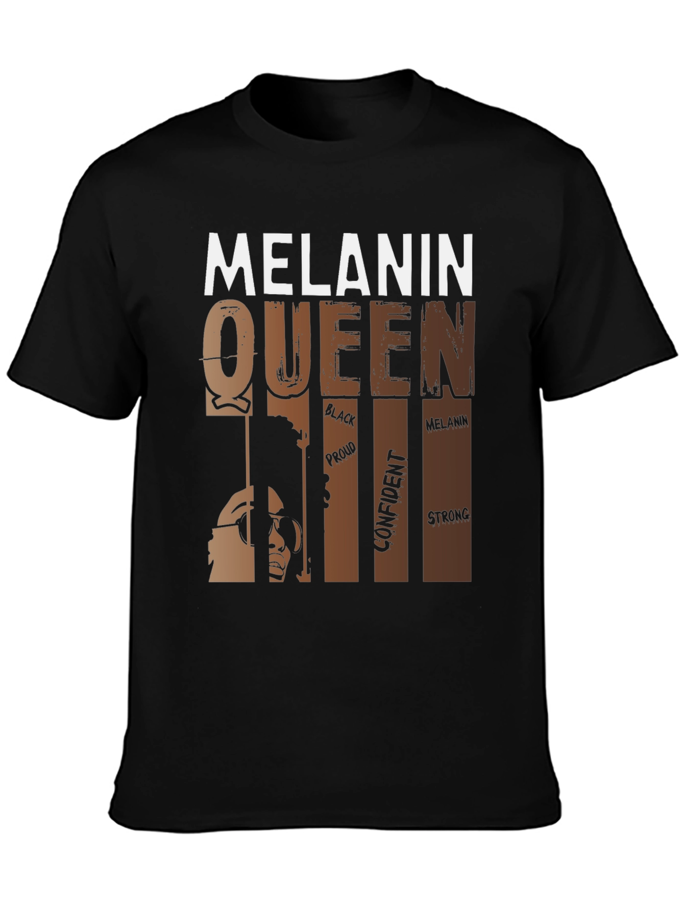 Melanin Queen Graphic Tee - Black Pride Shirt