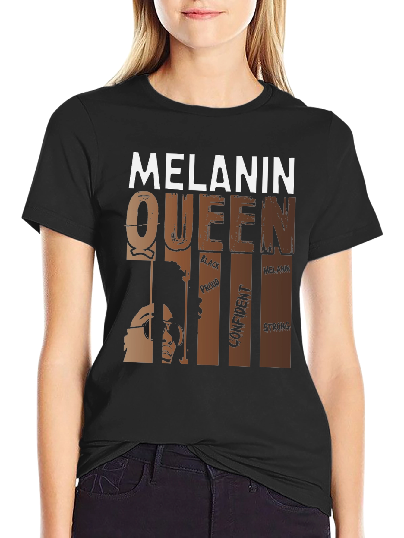 Melanin Queen Graphic Tee - Black Pride Shirt