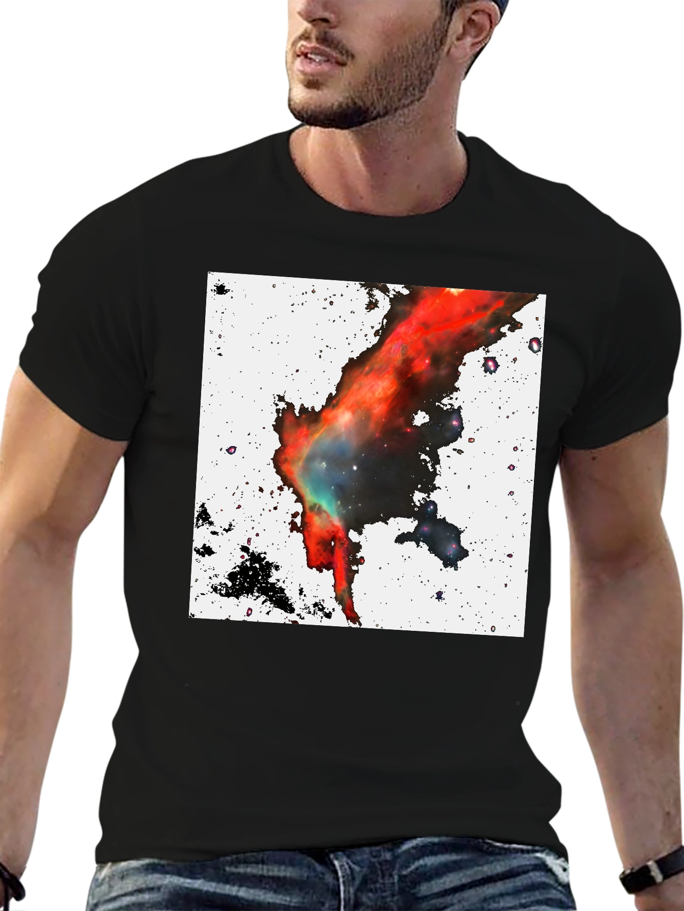 Nebula Graphic Black T-Shirt