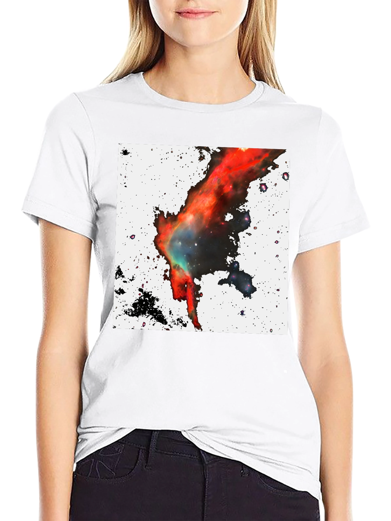 Nebula Graphic Black T-Shirt