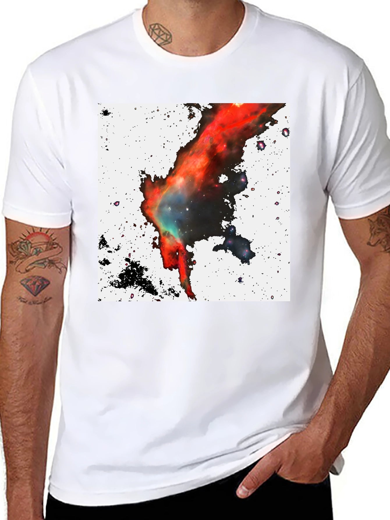 Nebula Graphic Black T-Shirt