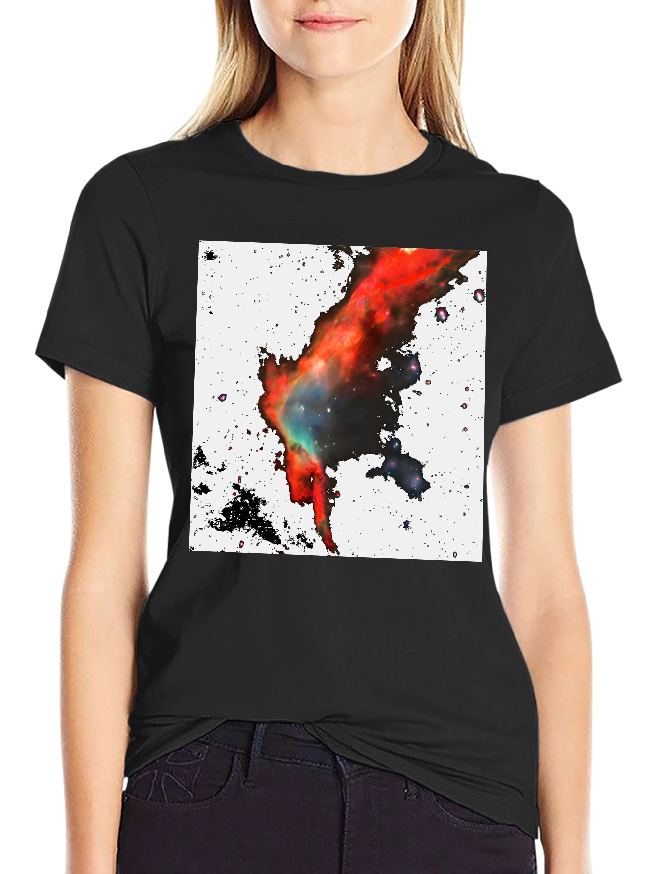 Nebula Graphic Black T-Shirt