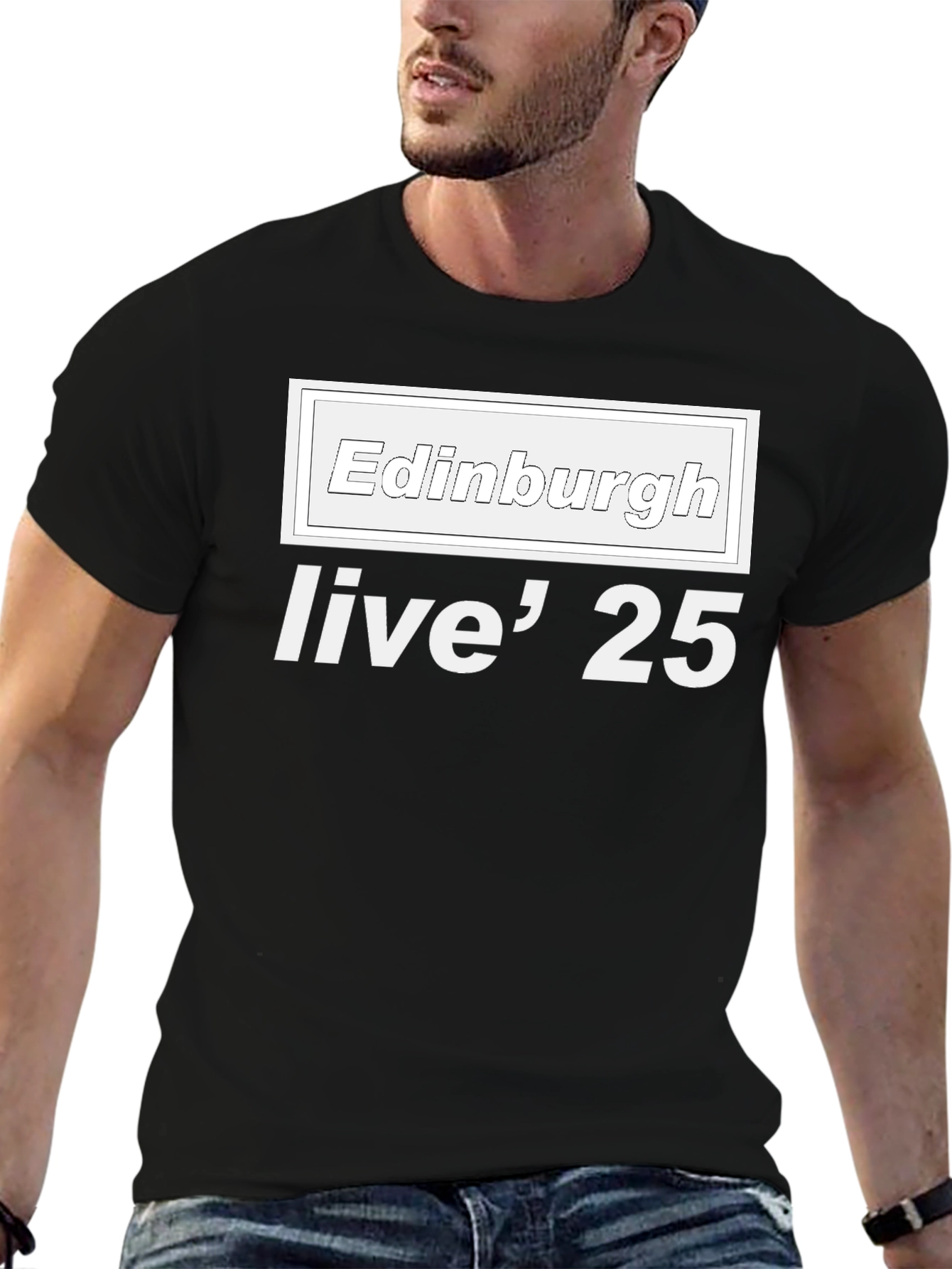Edinburgh Live 25 Black T-Shirt